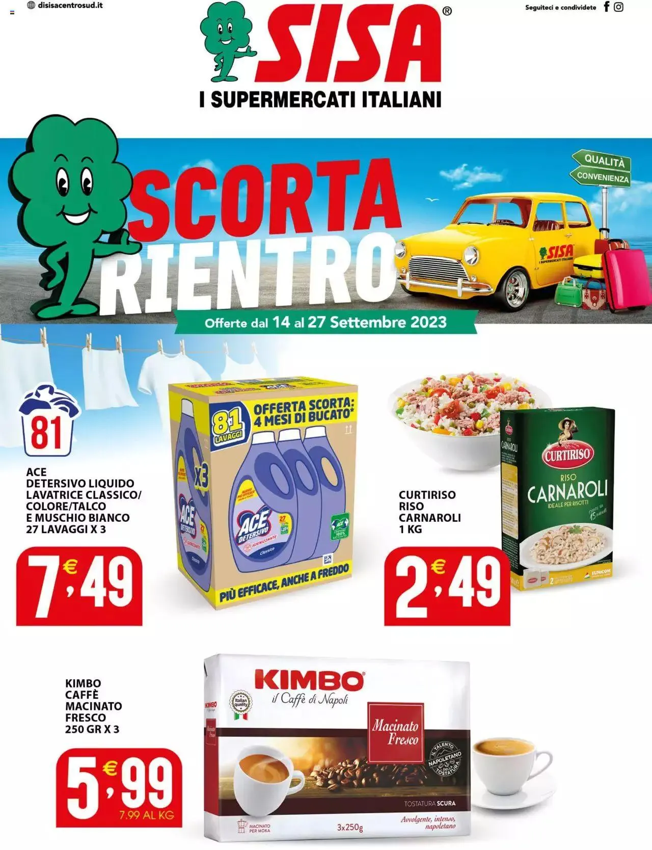 SISA - Campania volantino da 14 settembre a 27 settembre di 2023 - Pagina del volantino 1