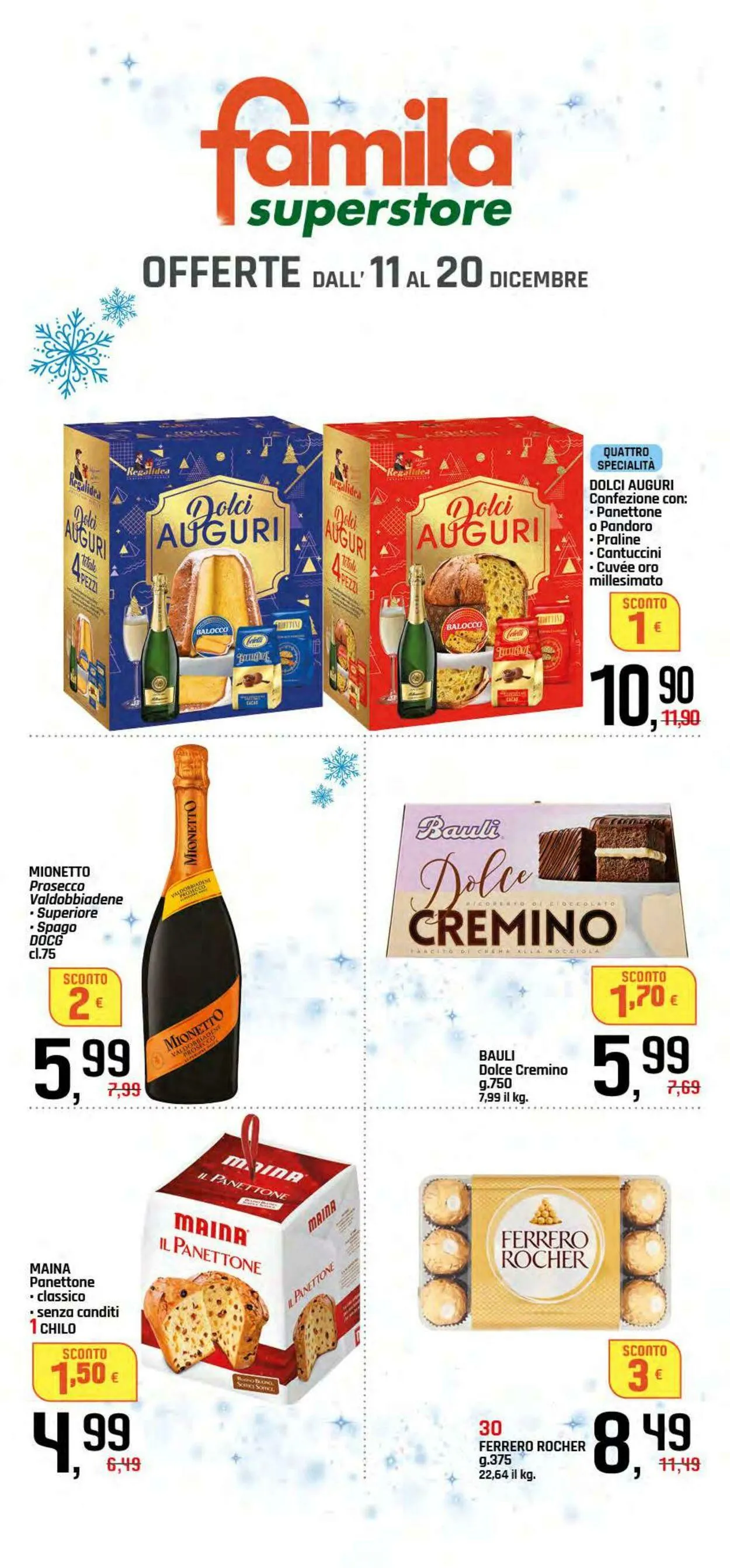 Famila Volantino attuale da 11 dicembre a 20 dicembre di 2025 - Pagina del volantino 1