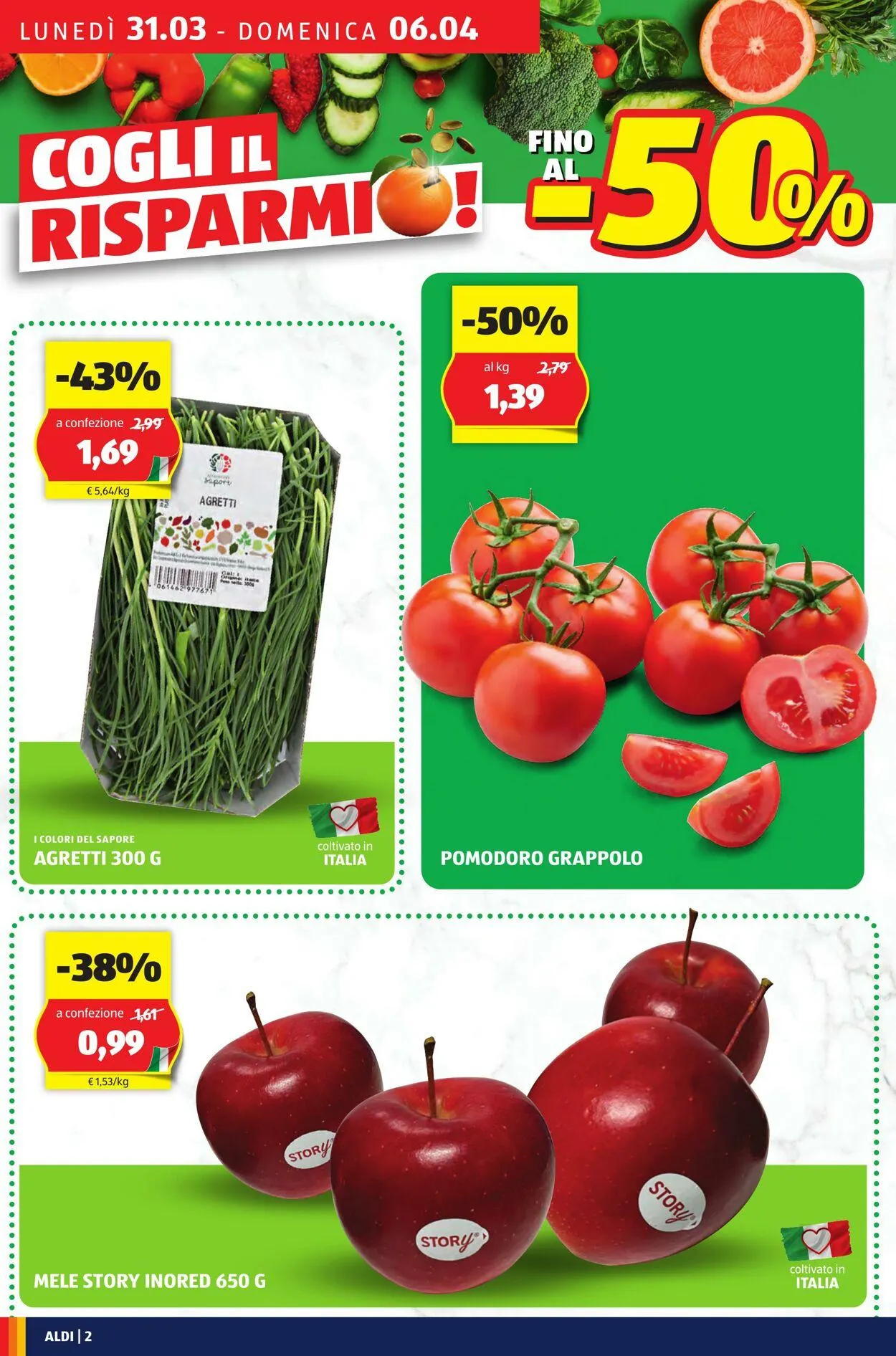 Aldi Volantino attuale da 31 marzo a 6 aprile di 2025 - Pagina del volantino 2