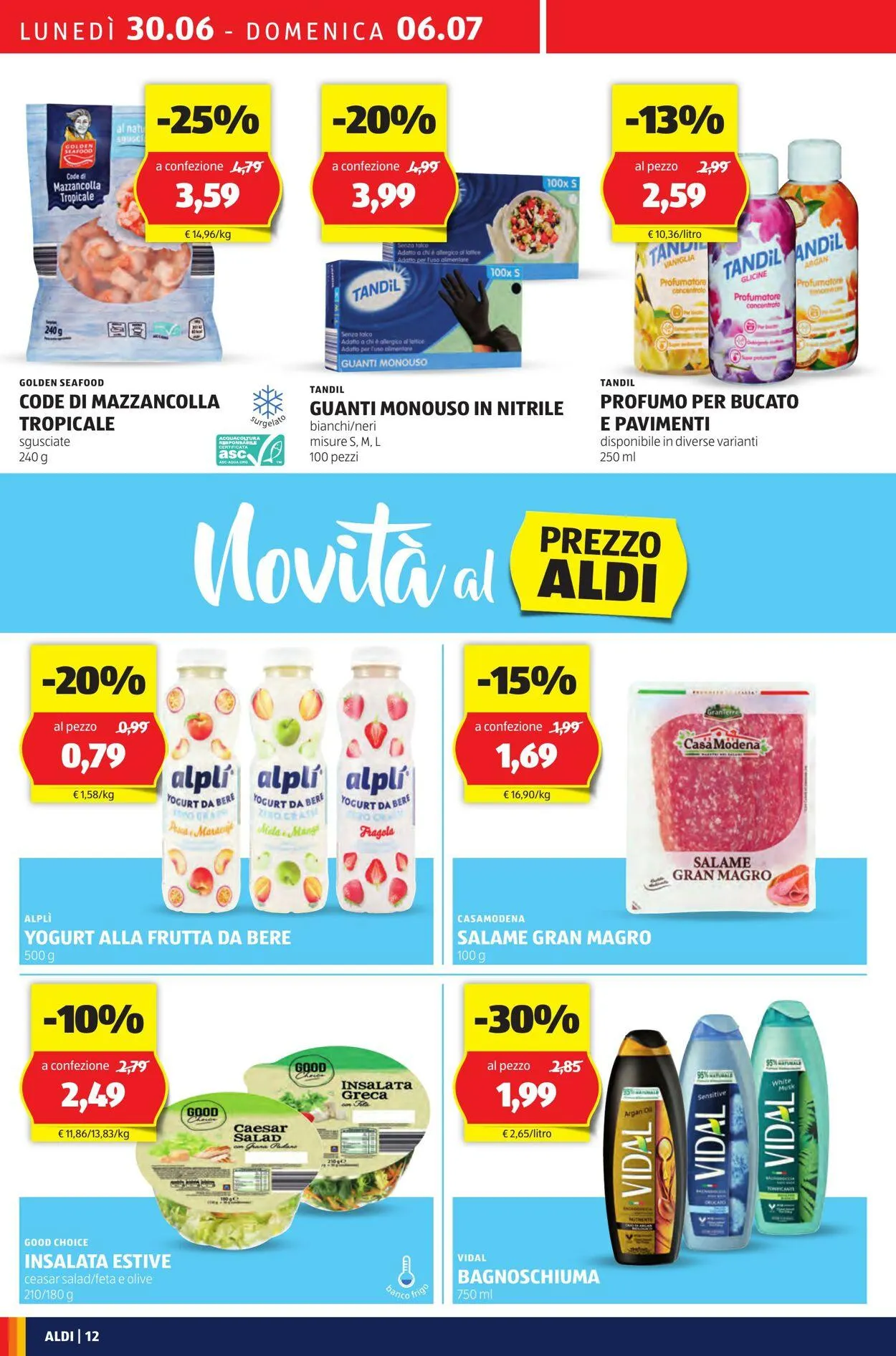 Aldi Volantino attuale da 30 giugno a 6 luglio di 2025 - Pagina del volantino 12