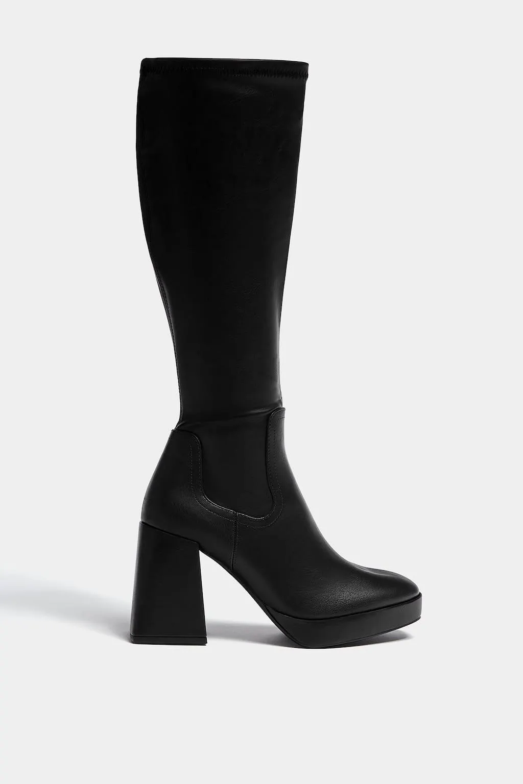 Stivali al ginocchio con tacco stretch