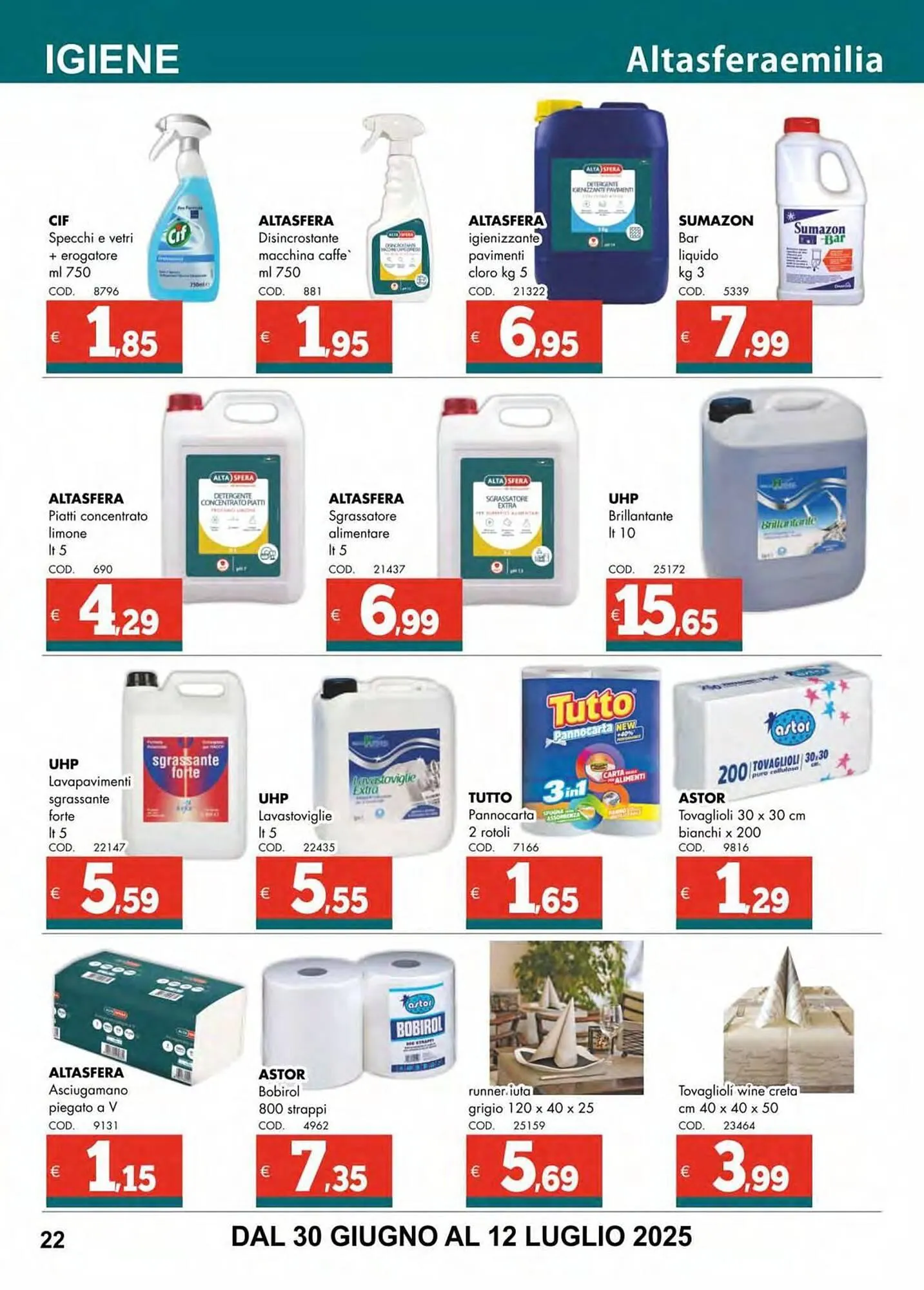 Volantino Altasfera da 30 giugno a 12 luglio di 2025 - Pagina del volantino 22