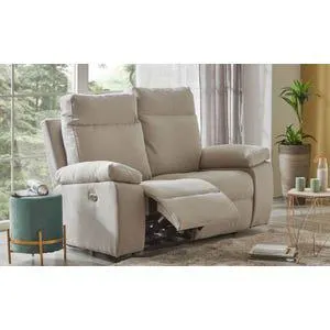 Adige divano relax 2 posti in tessuto grigio chiaro