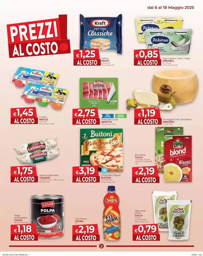 Prezzi al costo! da 6 maggio a 18 maggio di 2025 - Pagina del volantino 2