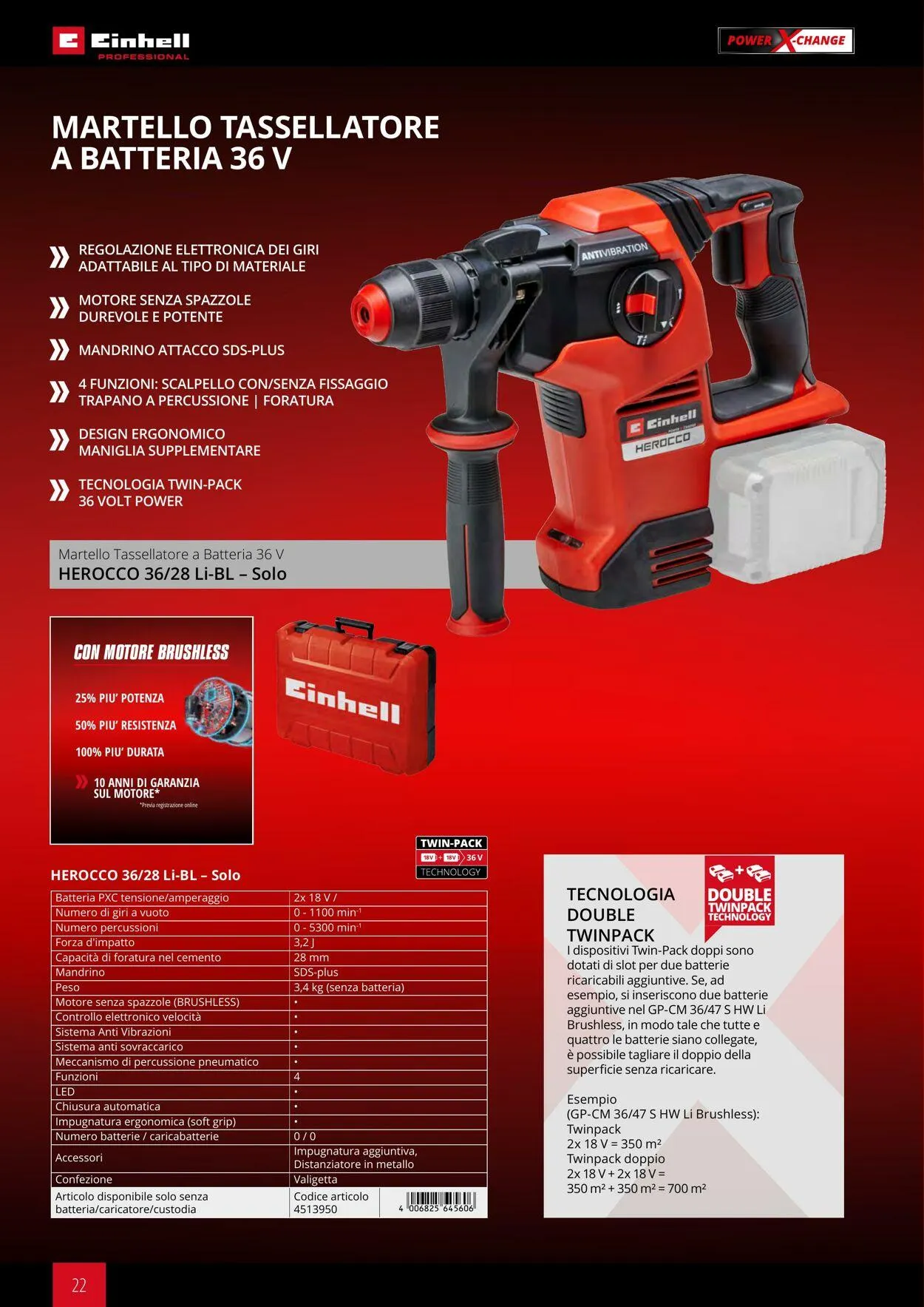 Einhell da 17 giugno a 17 dicembre di 2025 - Pagina del volantino 22