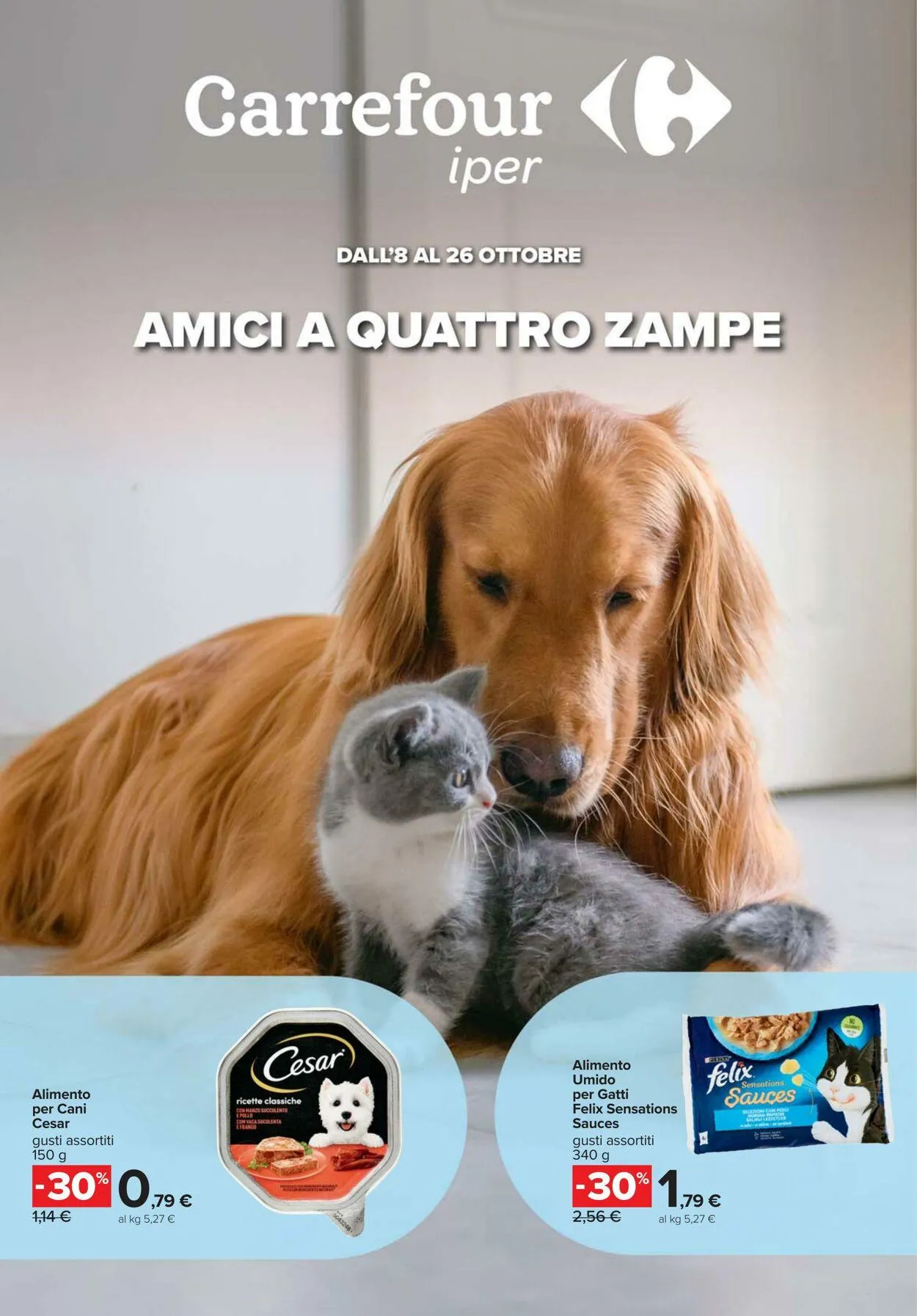 Carrefour Volantino attuale da 8 ottobre a 26 ottobre di 2025 - Pagina del volantino 1