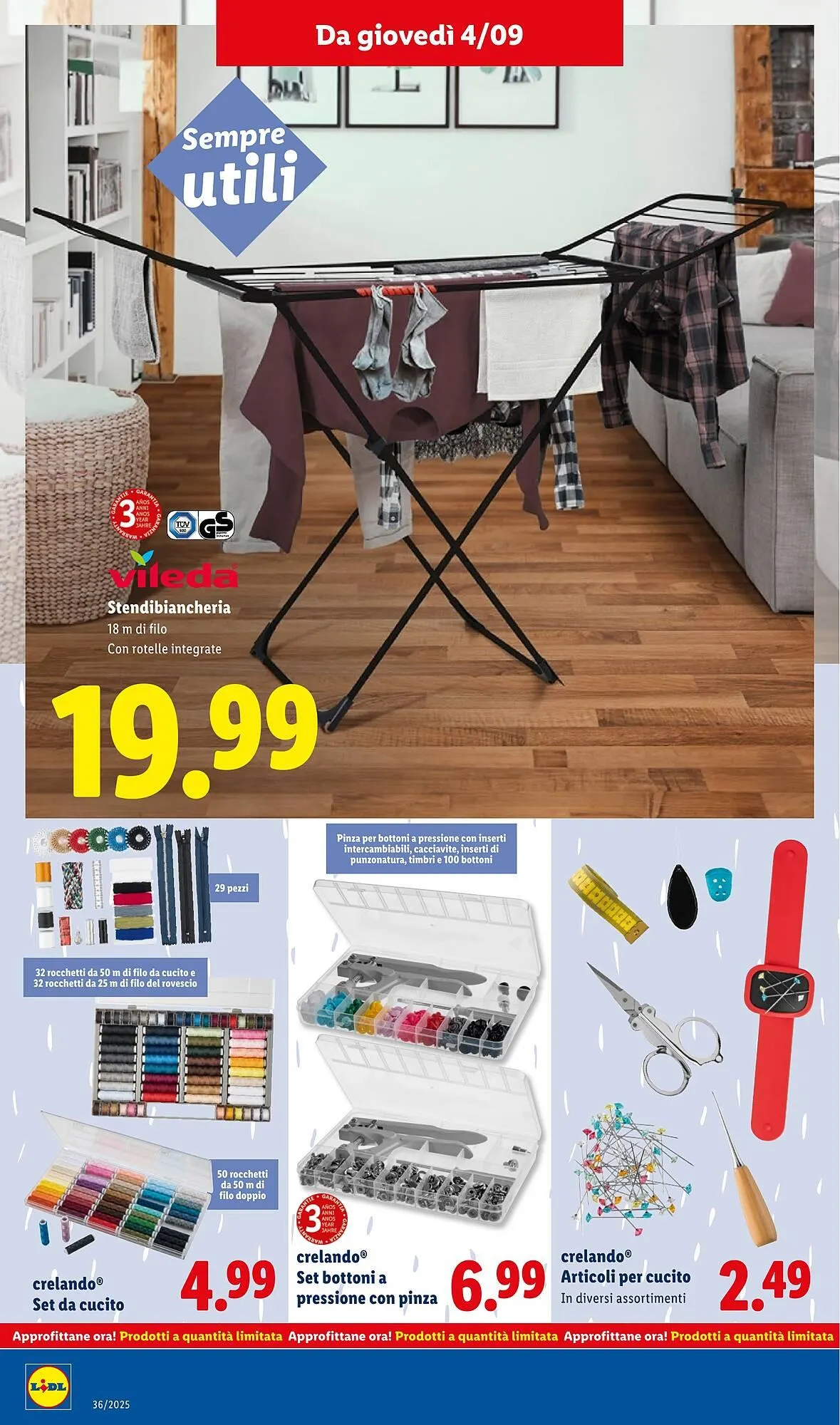 Volantino Lidl da 1 settembre a 7 settembre di 2025 - Pagina del volantino 40