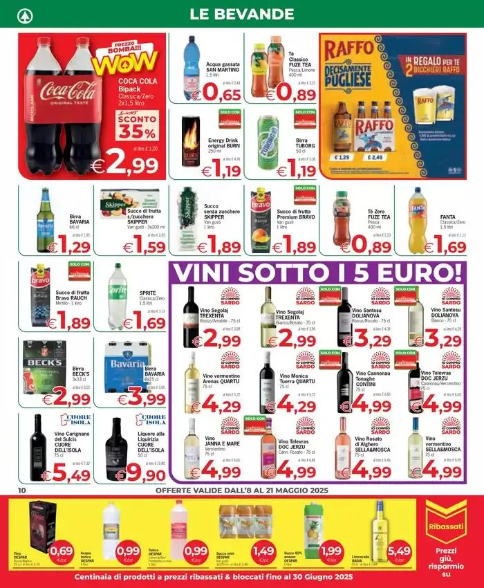 Convenienza al costo da 8 maggio a 21 maggio di 2025 - Pagina del volantino 10