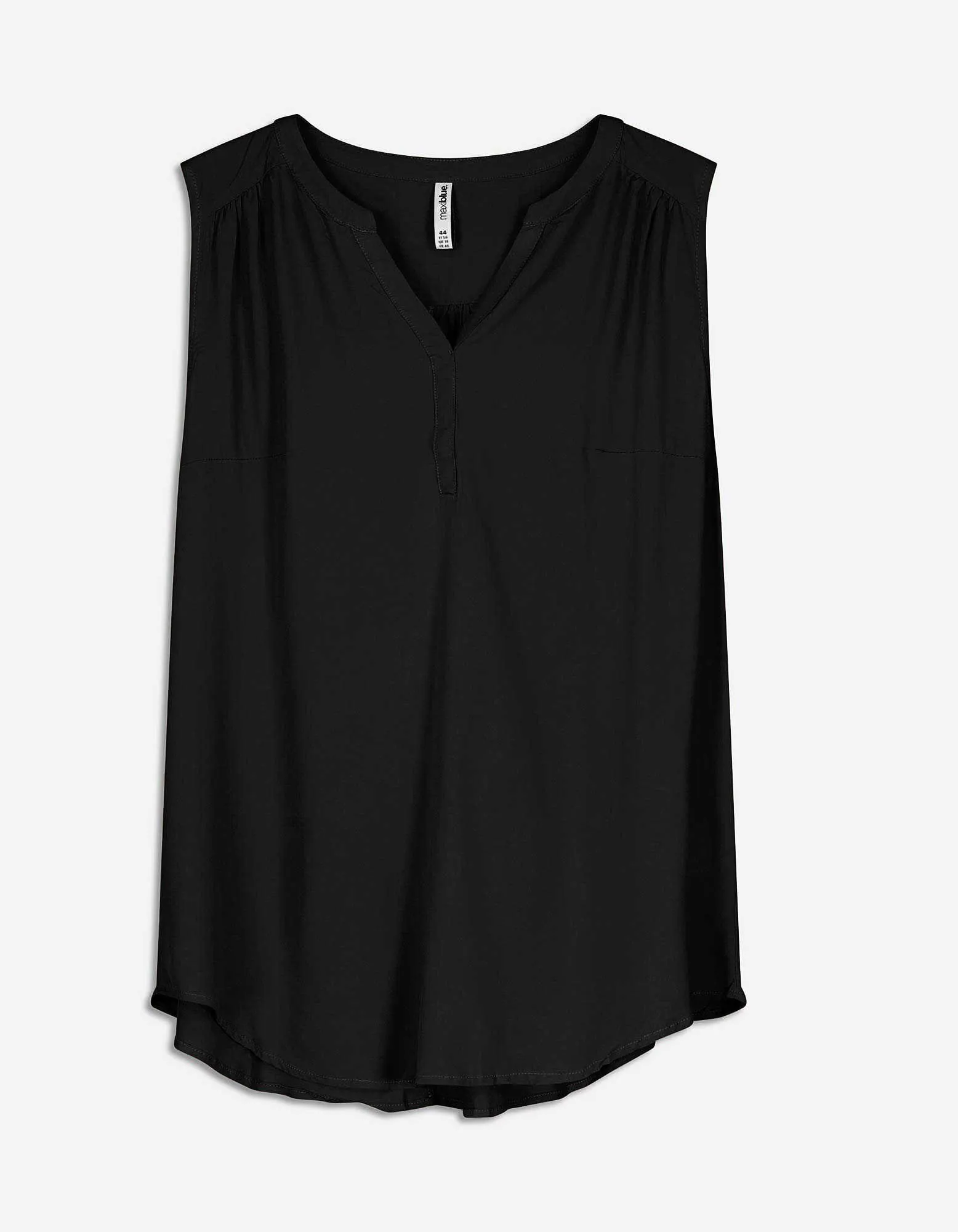 Top - Viscosa - nero