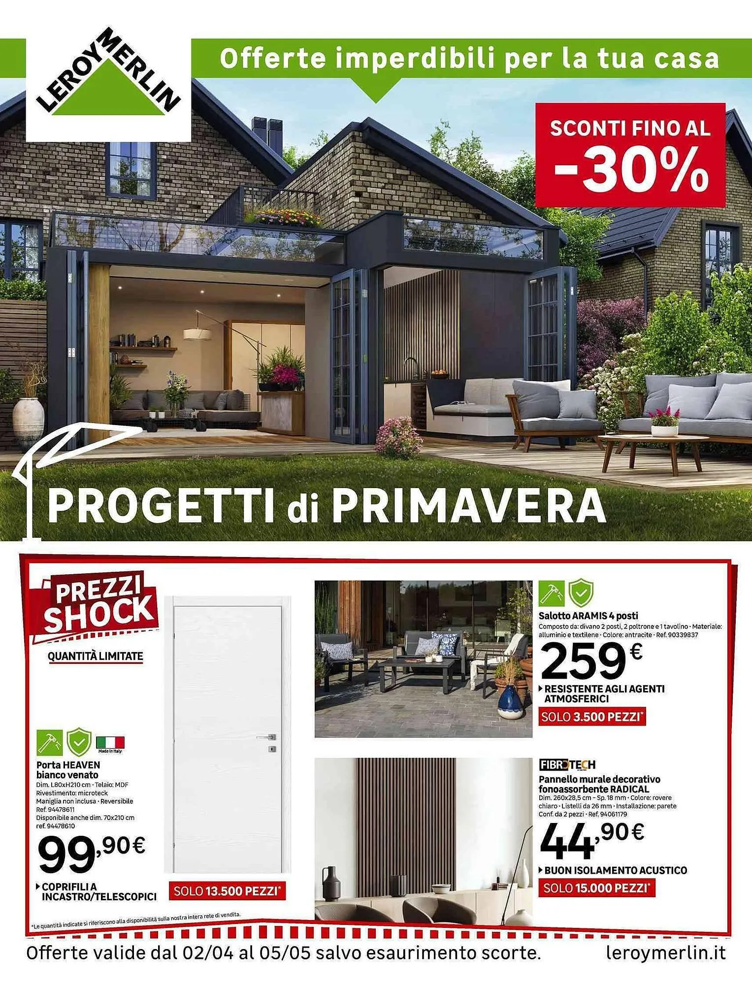 Volantino Leroy Merlin da 2 aprile a 5 maggio di 2025 - Pagina del volantino 1