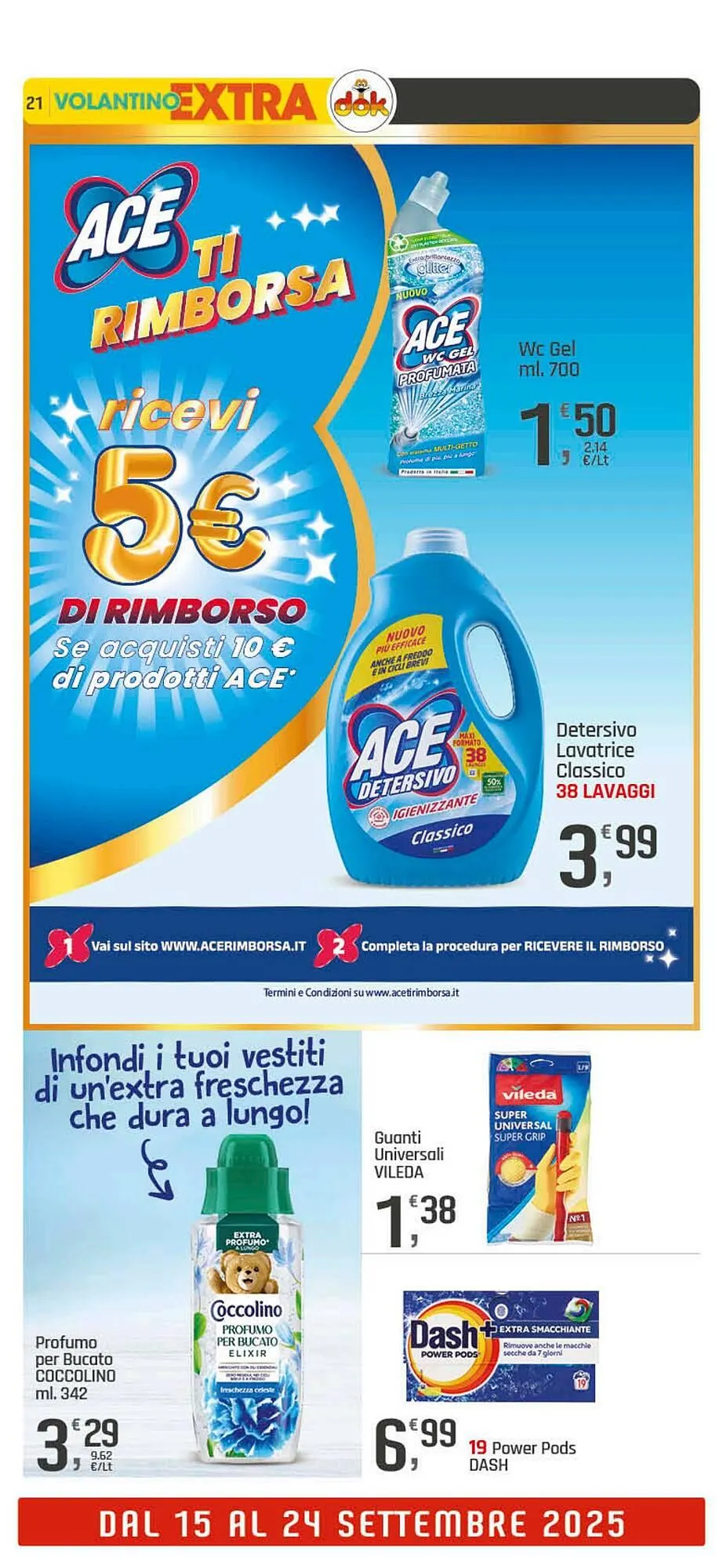 Volantino Supermercati Dok da 11 settembre a 24 settembre di 2025 - Pagina del volantino 21