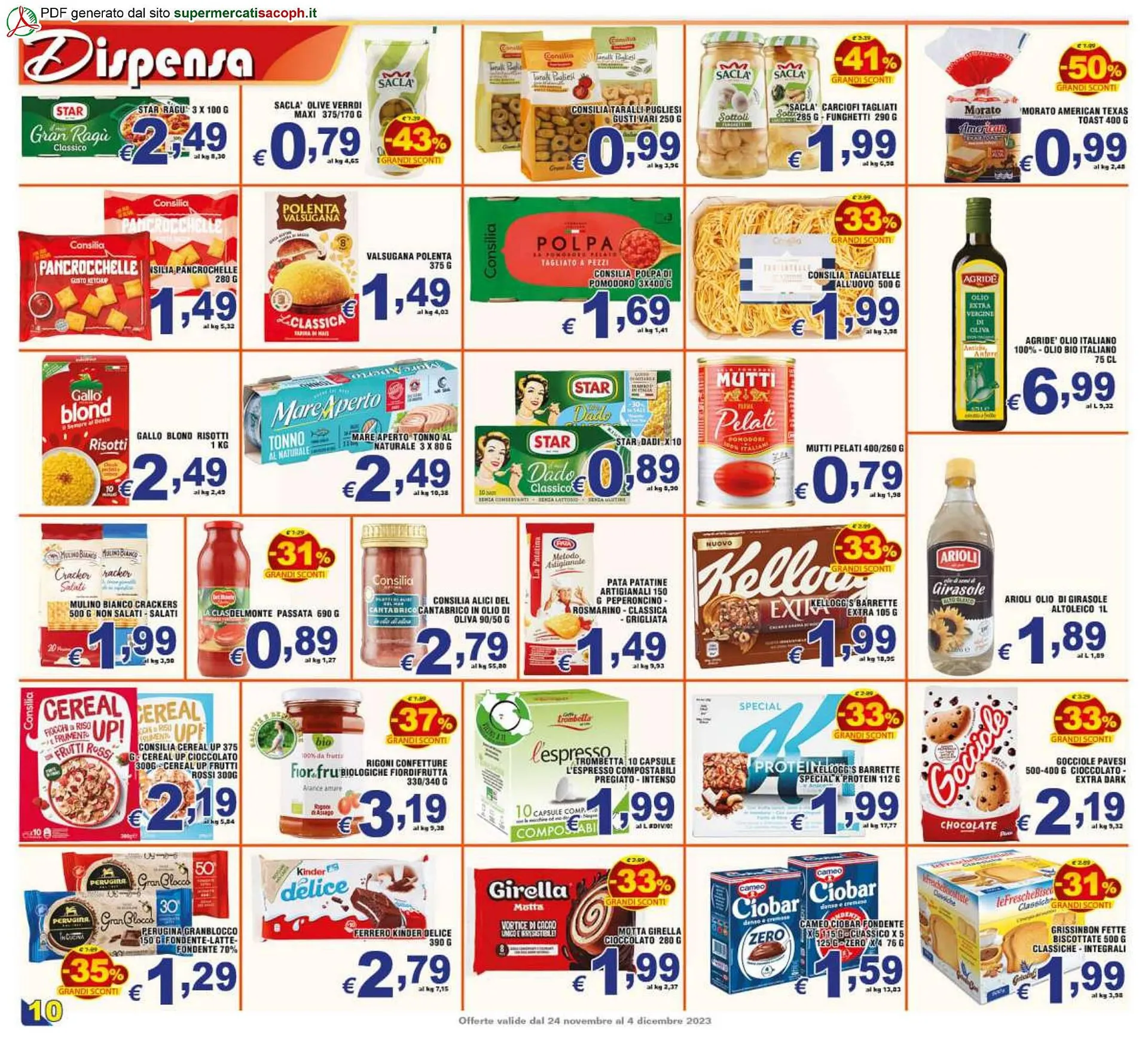 Volantino Sacoph da 24 novembre a 4 dicembre di 2023 - Pagina del volantino 10