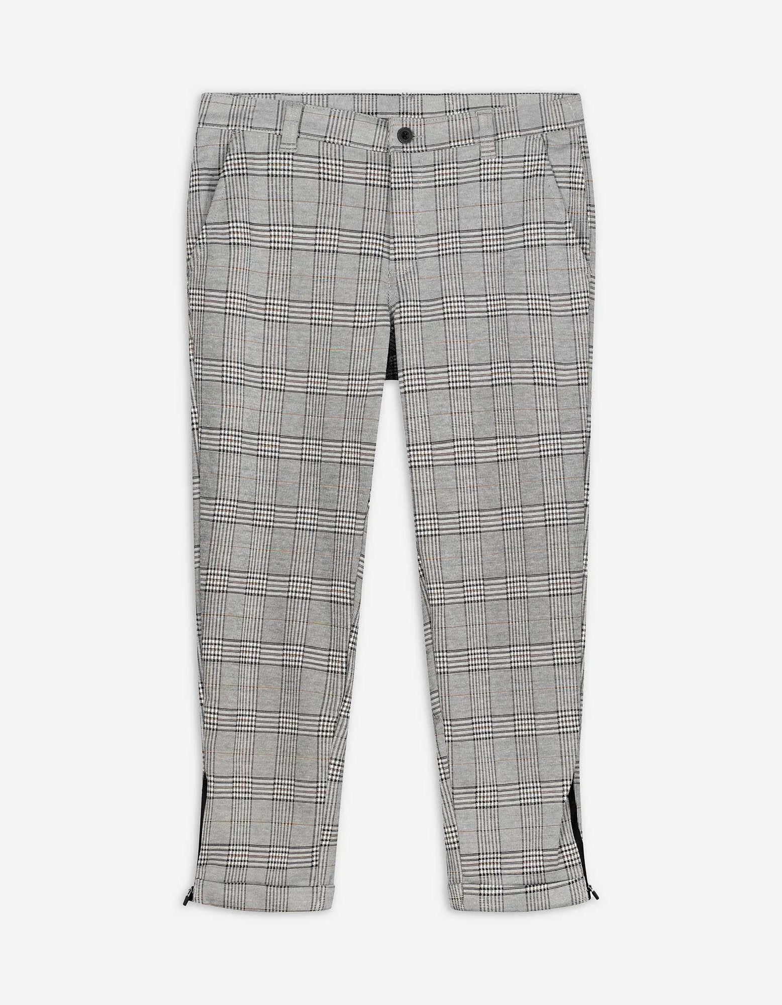 Pantaloni chino - Motivo a quadri principe di Galles - grigio chiaro