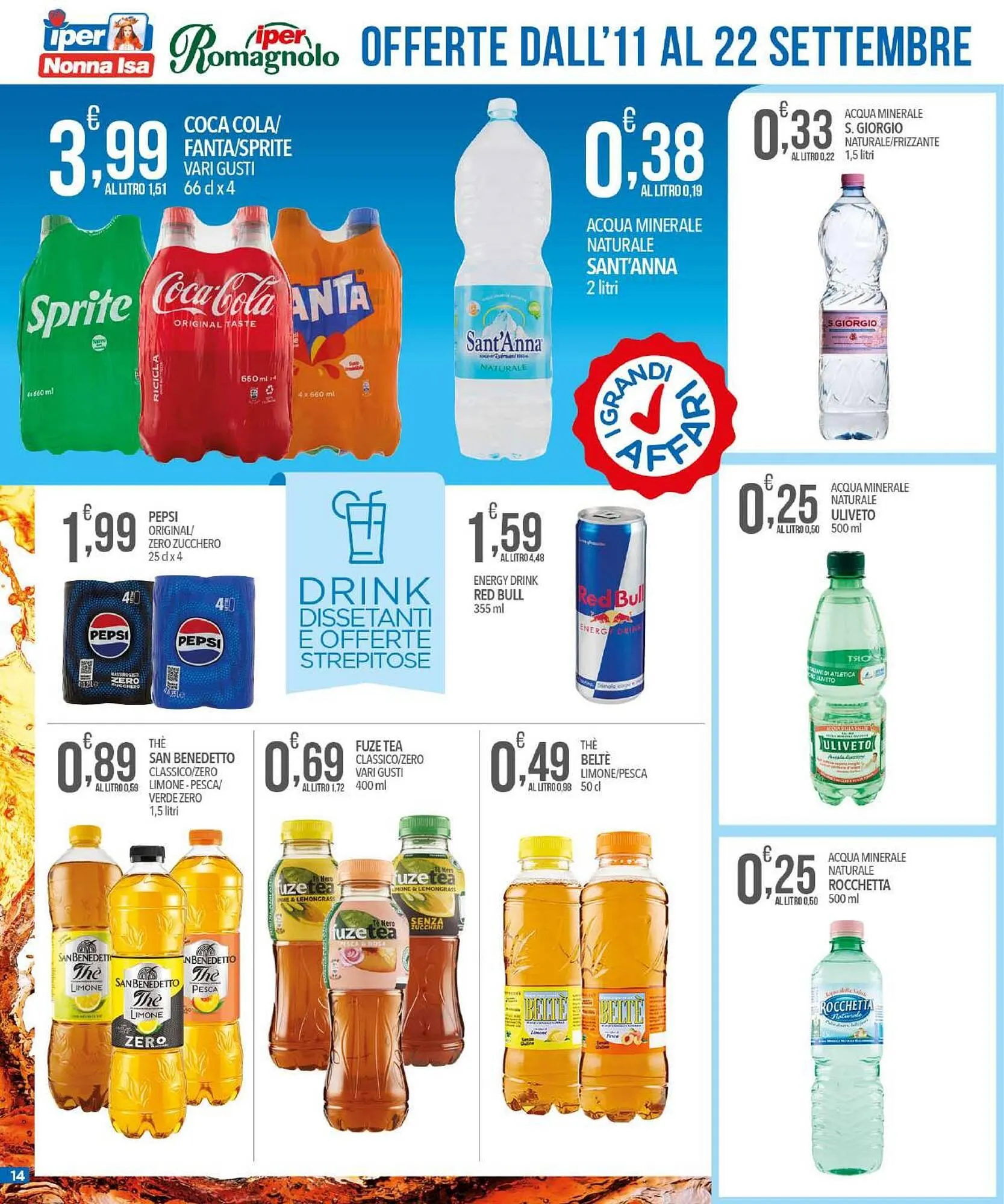 Volantino Iper Romagnolo da 11 settembre a 22 settembre di 2024 - Pagina del volantino 14