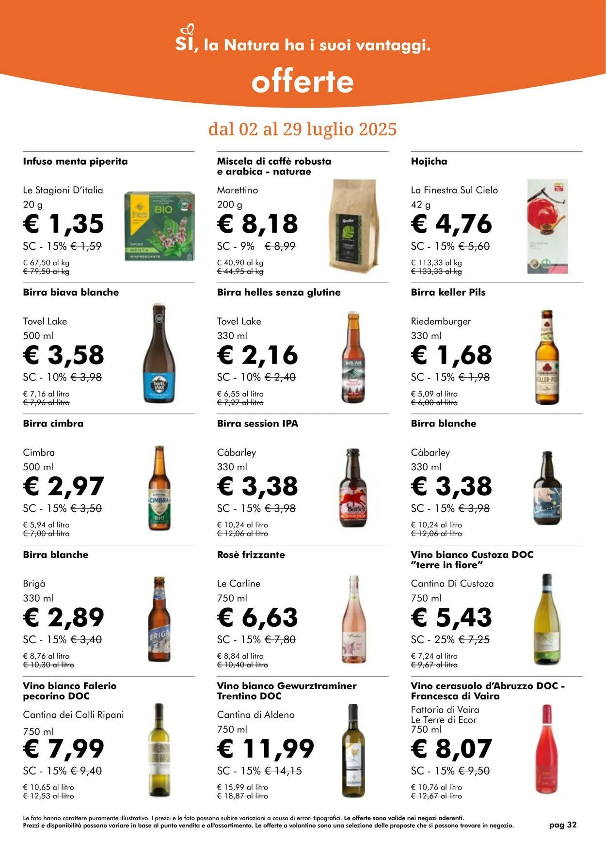 Natura Sì Volantino attuale da 1 luglio a 31 luglio di 2025 - Pagina del volantino 32
