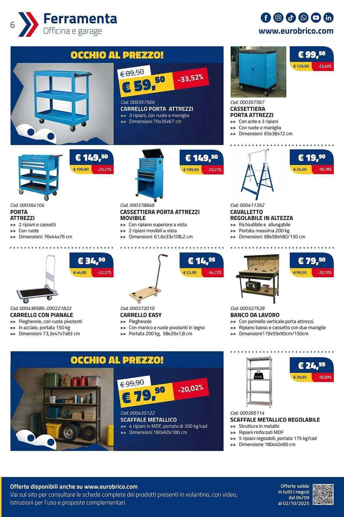 Volantino Eurobrico da 4 settembre a 2 ottobre di 2025 - Pagina del volantino 6