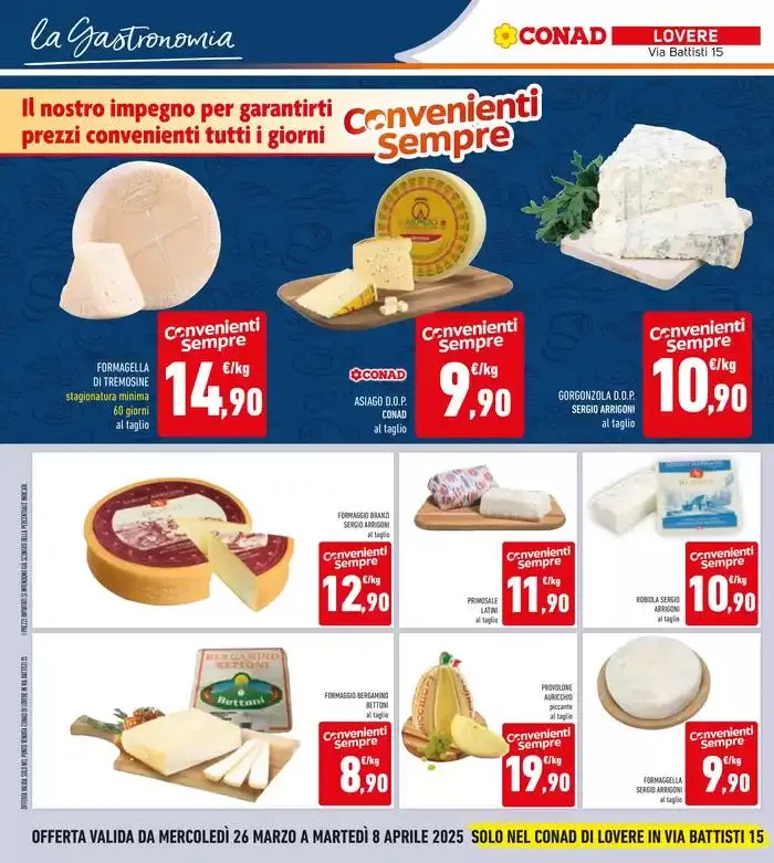 CONAD apre a Lovere da 26 marzo a 8 aprile di 2025 - Pagina del volantino 8