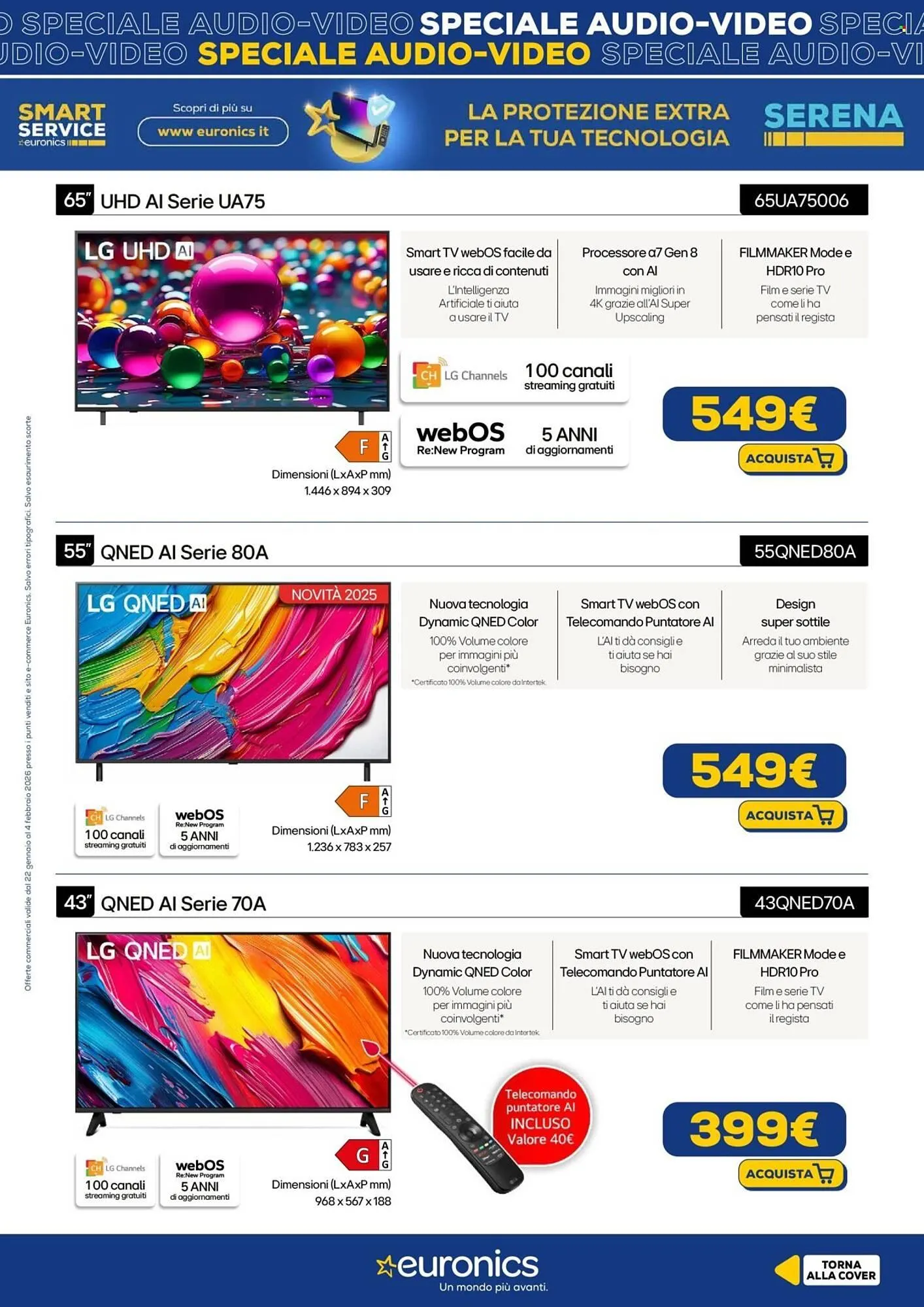 Volantino Euronics da 22 gennaio a 4 febbraio di 2026 - Pagina del volantino 12
