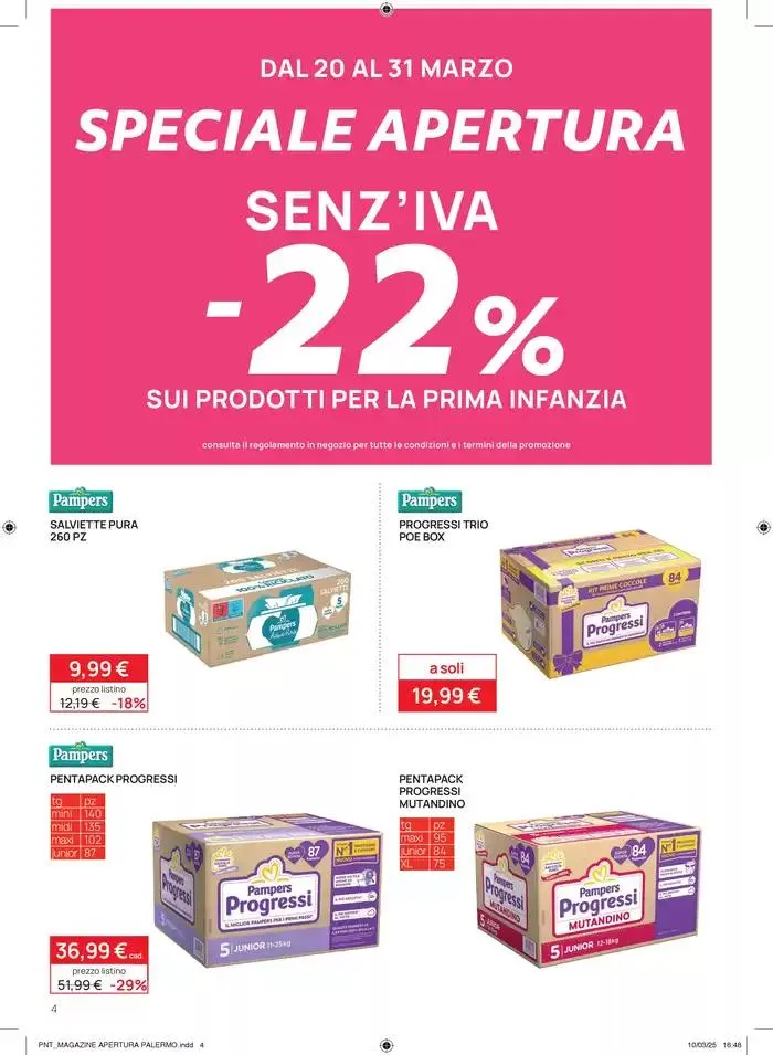 Nuova apertura Palermo da 17 marzo a 31 marzo di 2025 - Pagina del volantino 4
