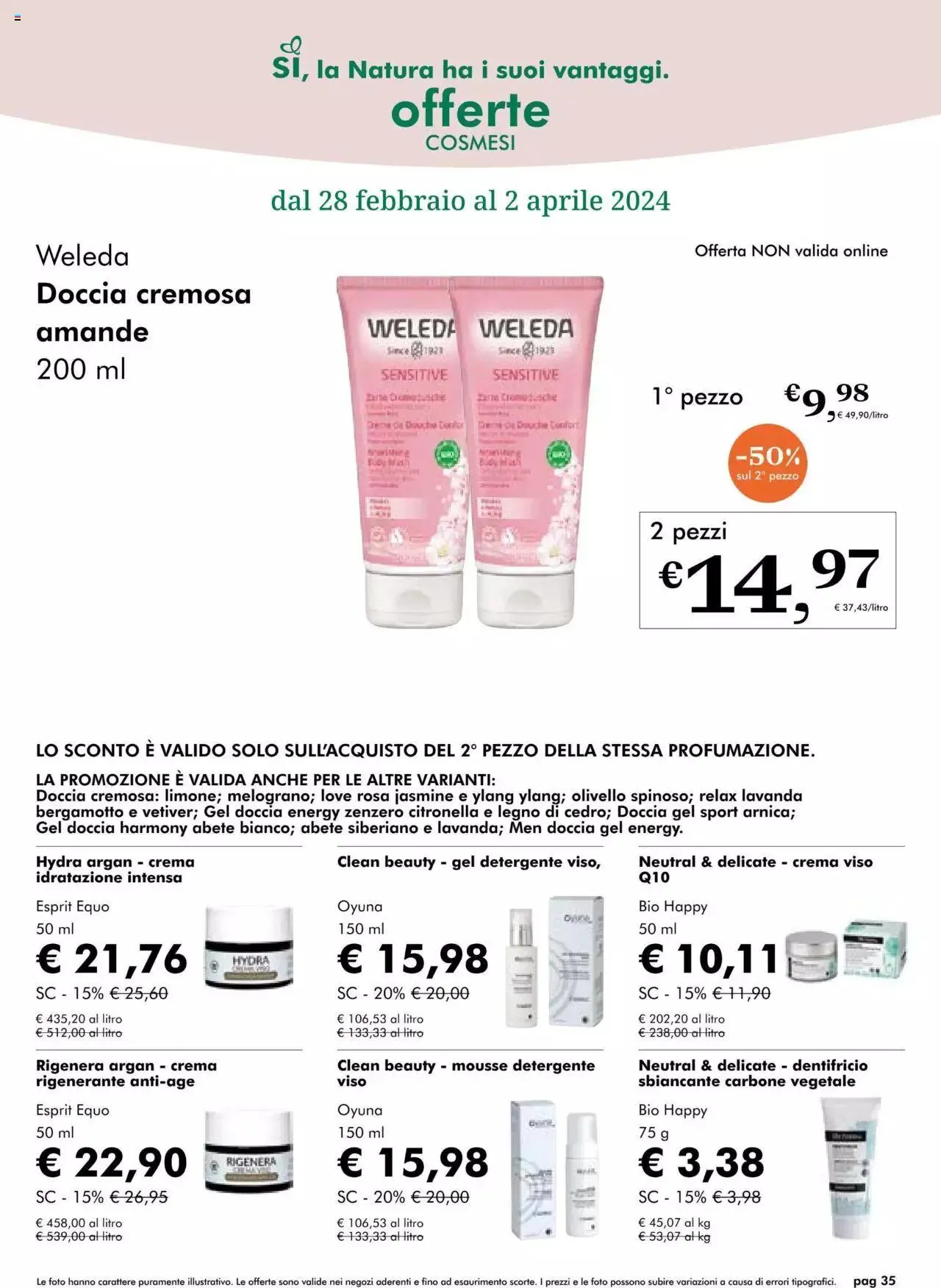 Volantino Natura Sì da 28 febbraio a 2 aprile di 2024 - Pagina del volantino 35