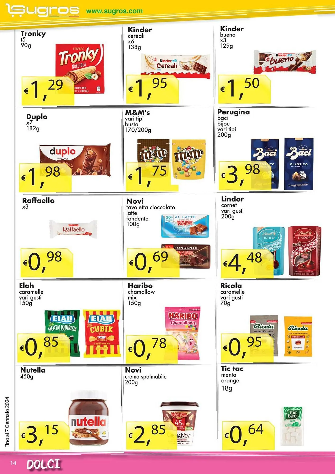 Volantino Sugros da 3 gennaio a 7 gennaio di 2024 - Pagina del volantino 14