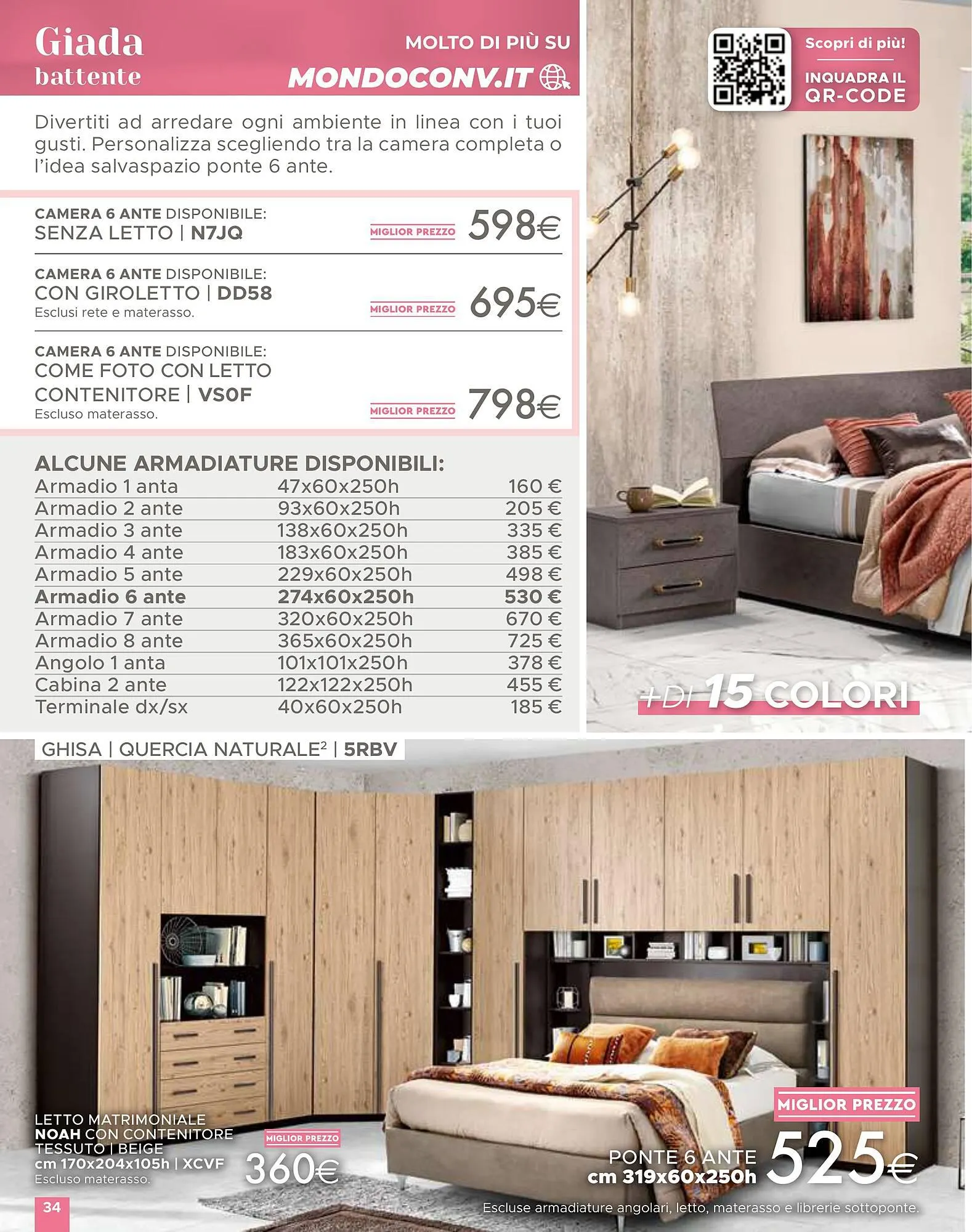 Volantino Mondo Convenienza da 1 aprile a 1 settembre di 2024 - Pagina del volantino 34