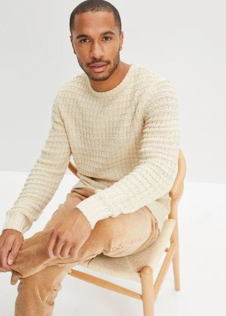 Maglione con scollo rotondo