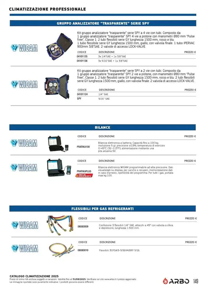 Catalogo Climatizzazione 2025 da 1 gennaio a 31 dicembre di 2025 - Pagina del volantino 139