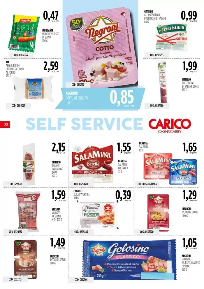 Carico Cash & Carry - Anniversario da 26 settembre a 9 ottobre di 2024 - Pagina del volantino 22