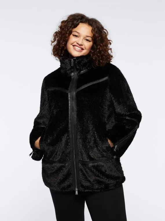 Giaccone in pelliccia sintetica