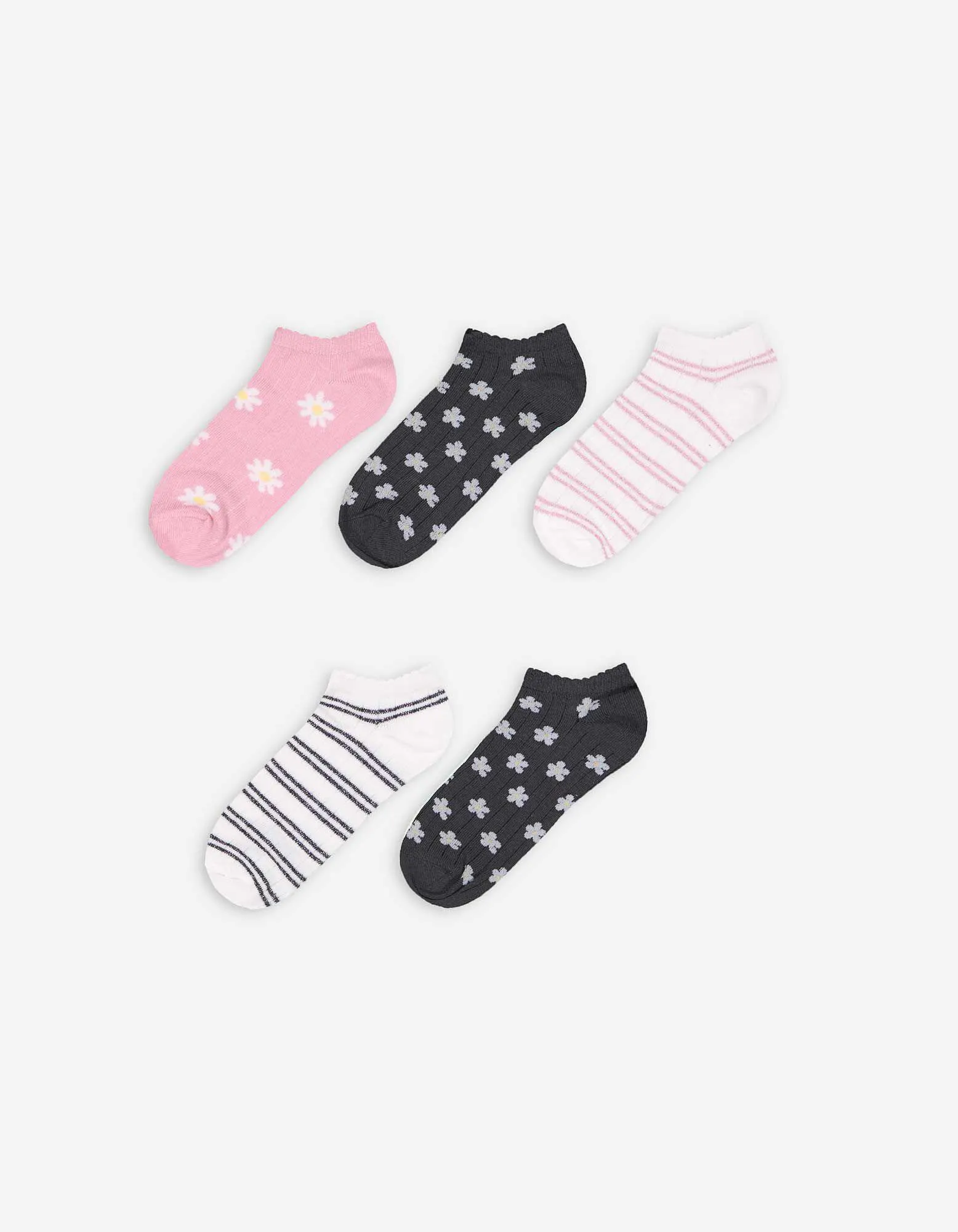 Calze sneakers - Confezione da 5 pezzi