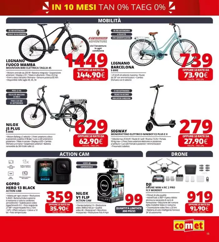 Zero scusa, tasso zero da Comet! da 3 aprile a 16 aprile di 2025 - Pagina del volantino 15