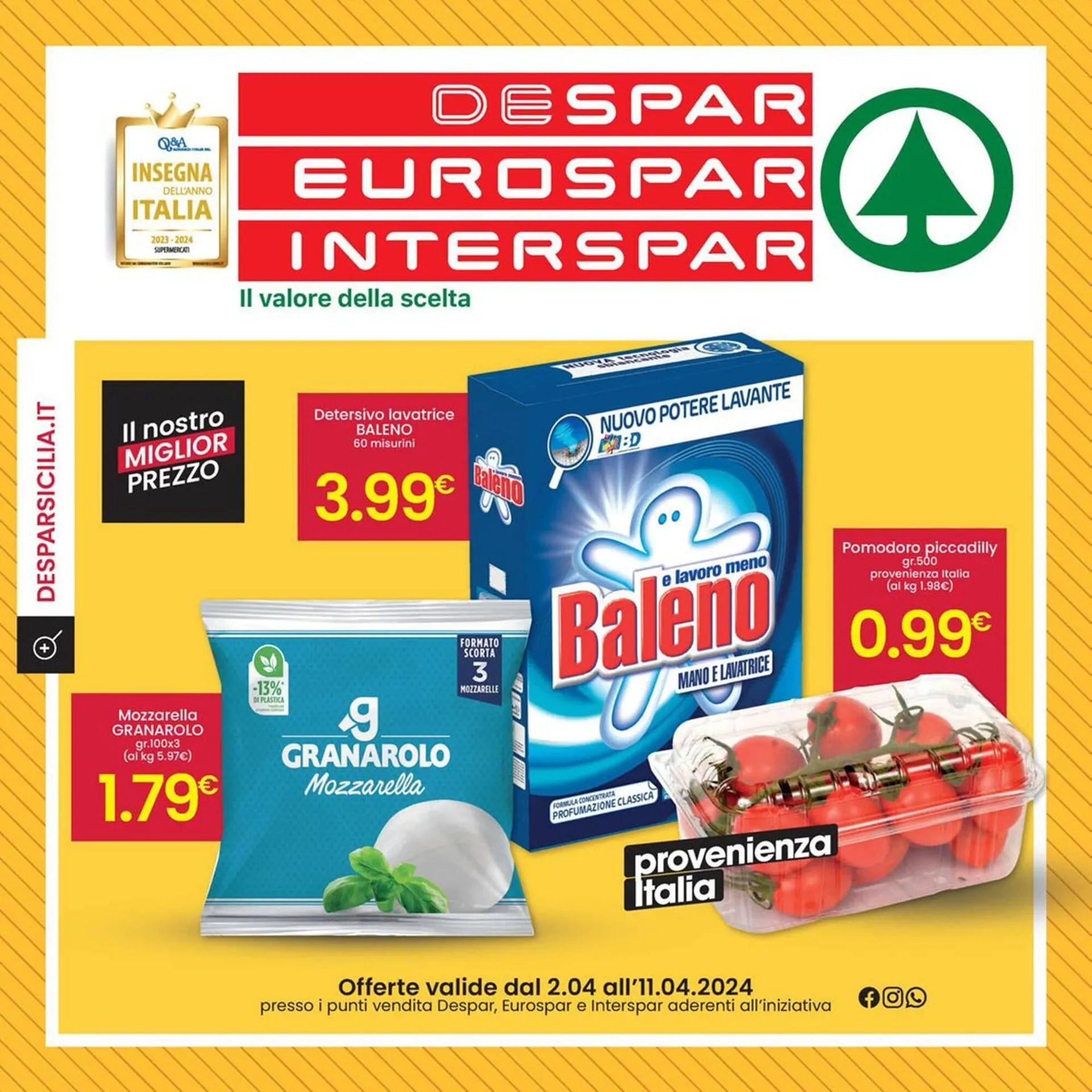 Volantino Despar da 2 aprile a 11 aprile di 2024 - Pagina del volantino 1