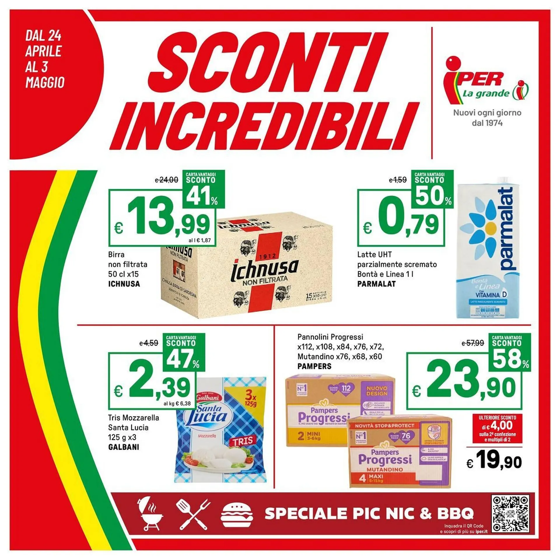 Volantino Iper La Grande da 24 aprile a 3 maggio di 2026 - Pagina del volantino 1