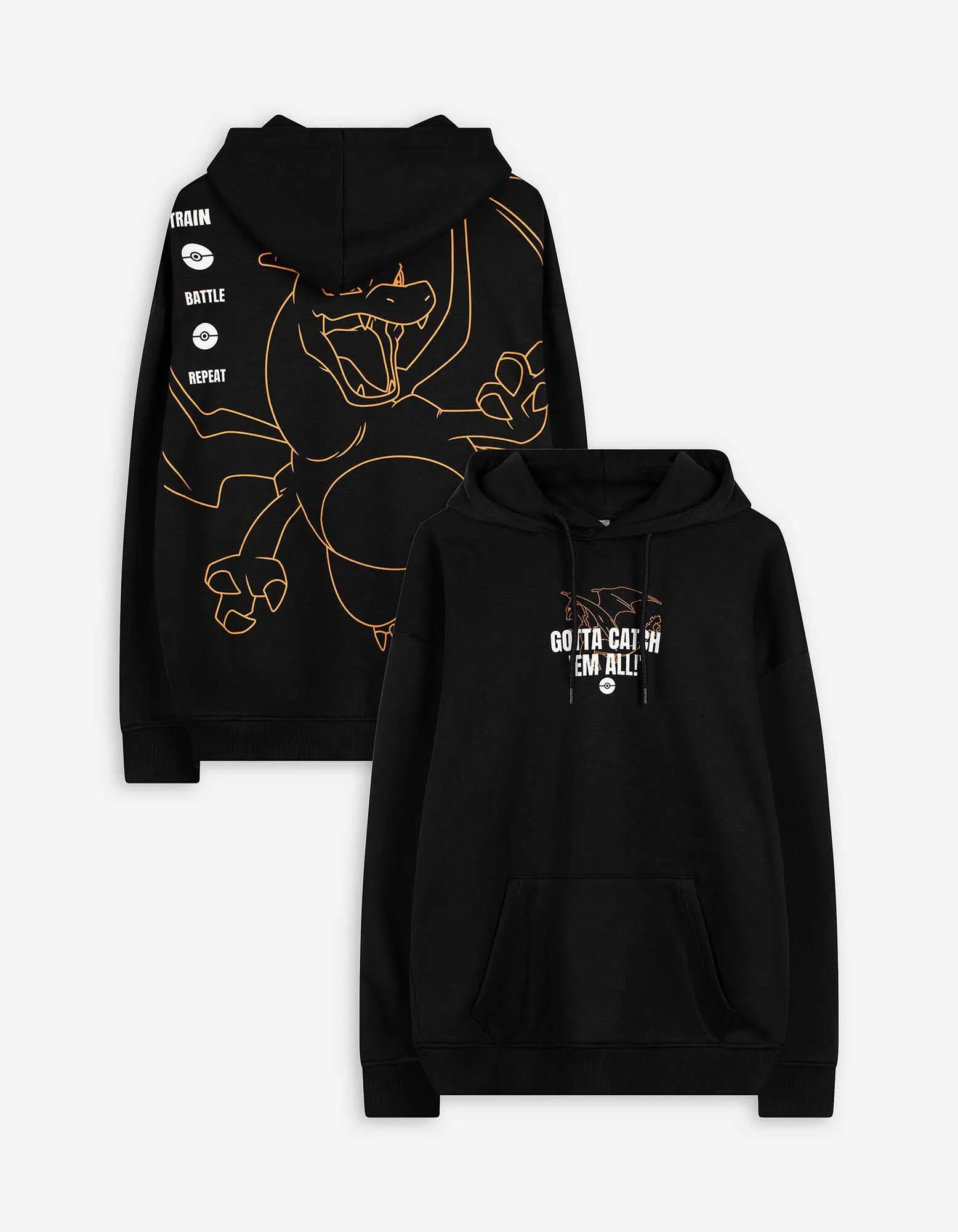 Felpa con cappuccio - Pokémon - nero