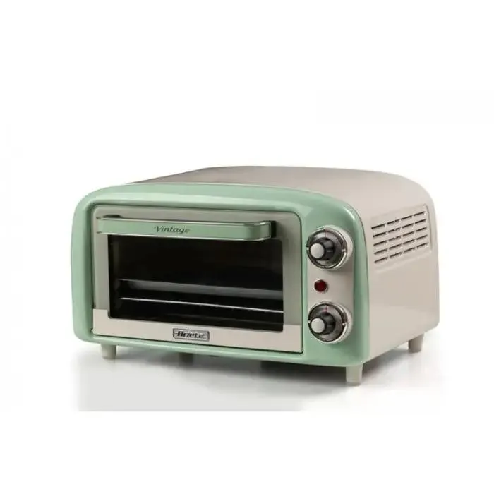 Ariete 3919 forno elettrico vintage, 800w, capacità 10l, doppio vetro, retrò, verde