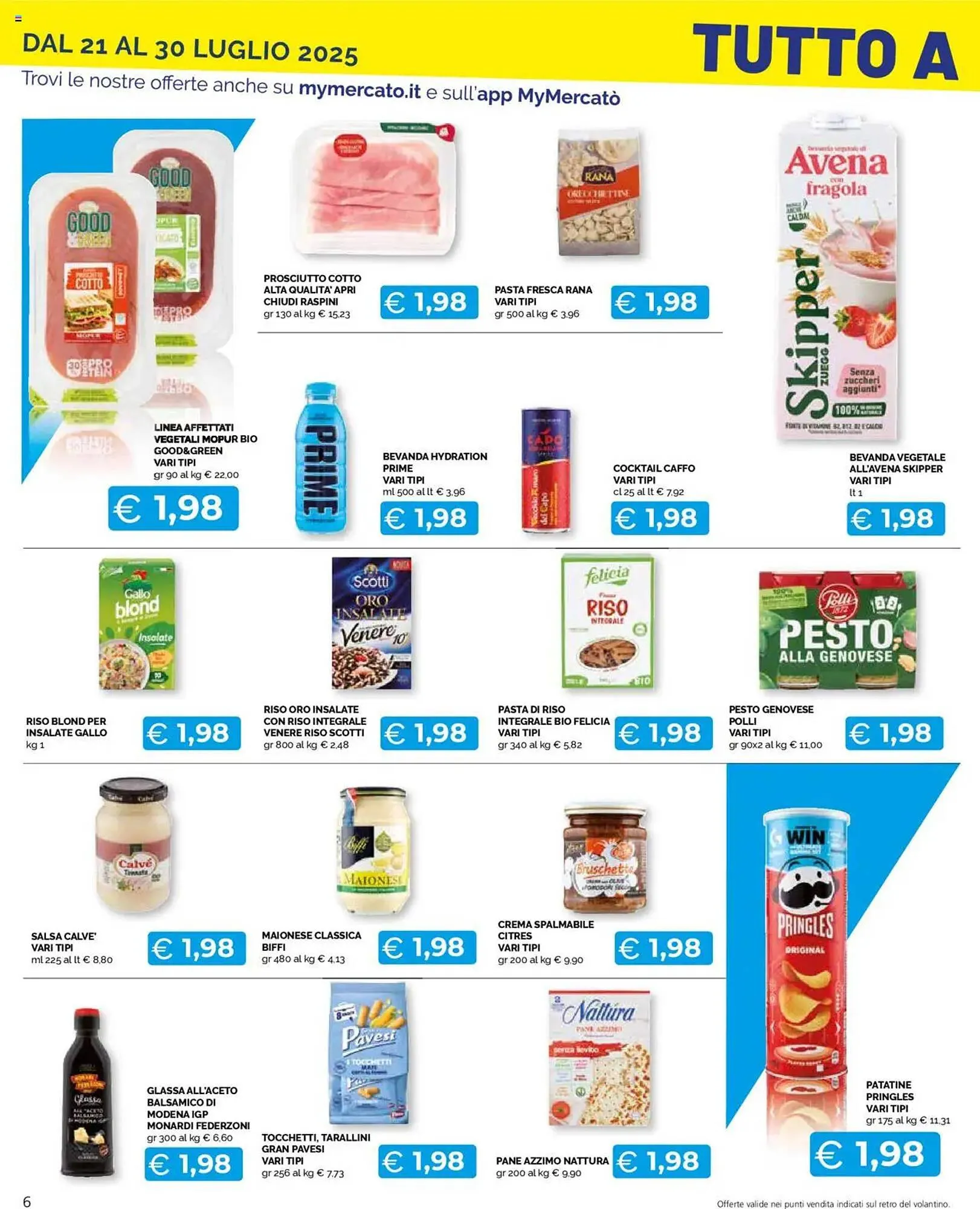 Volantino Mercatò Extra da 21 luglio a 30 luglio di 2025 - Pagina del volantino 6