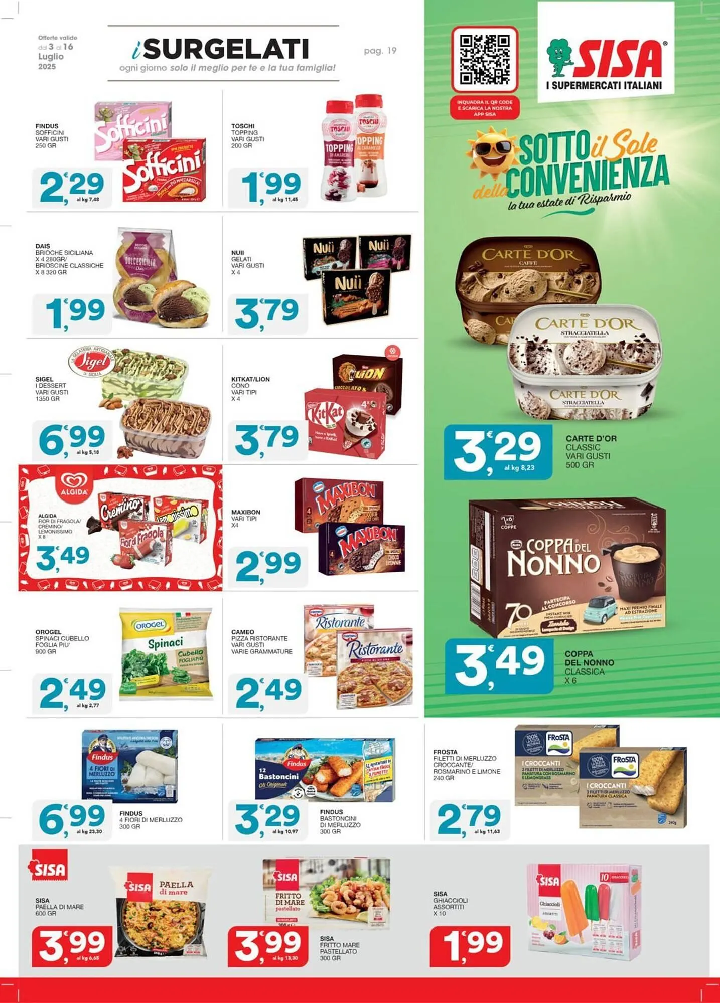 Volantino Sisa da 3 luglio a 16 luglio di 2025 - Pagina del volantino 19