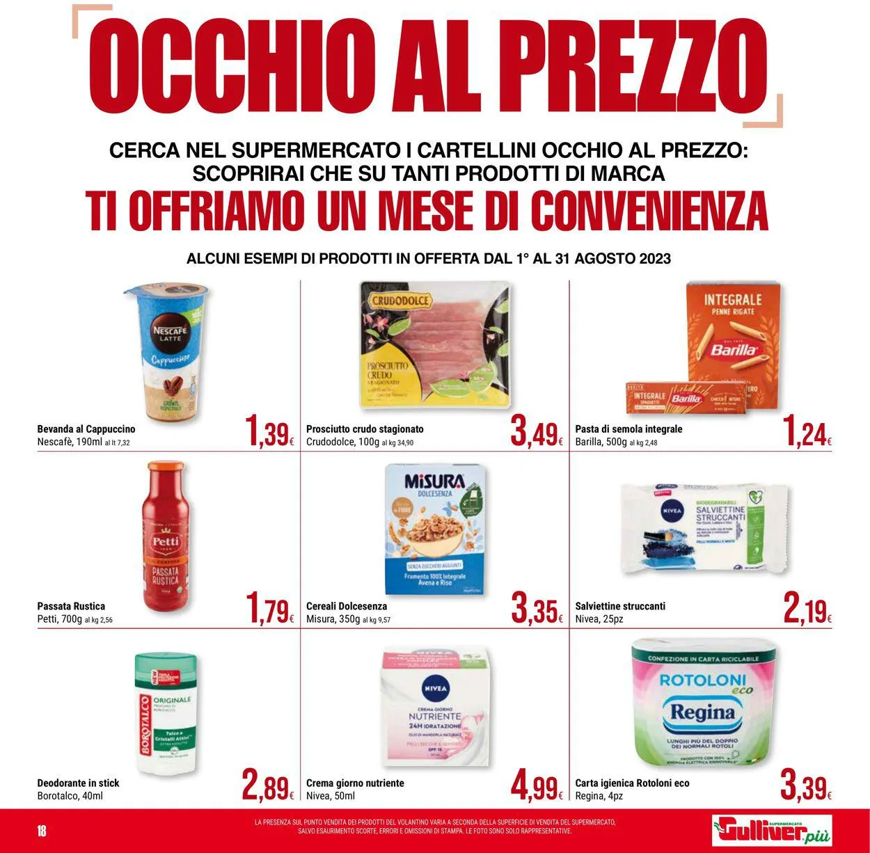 Gulliver Volantino attuale da 22 agosto a 31 agosto di 2023 - Pagina del volantino 18
