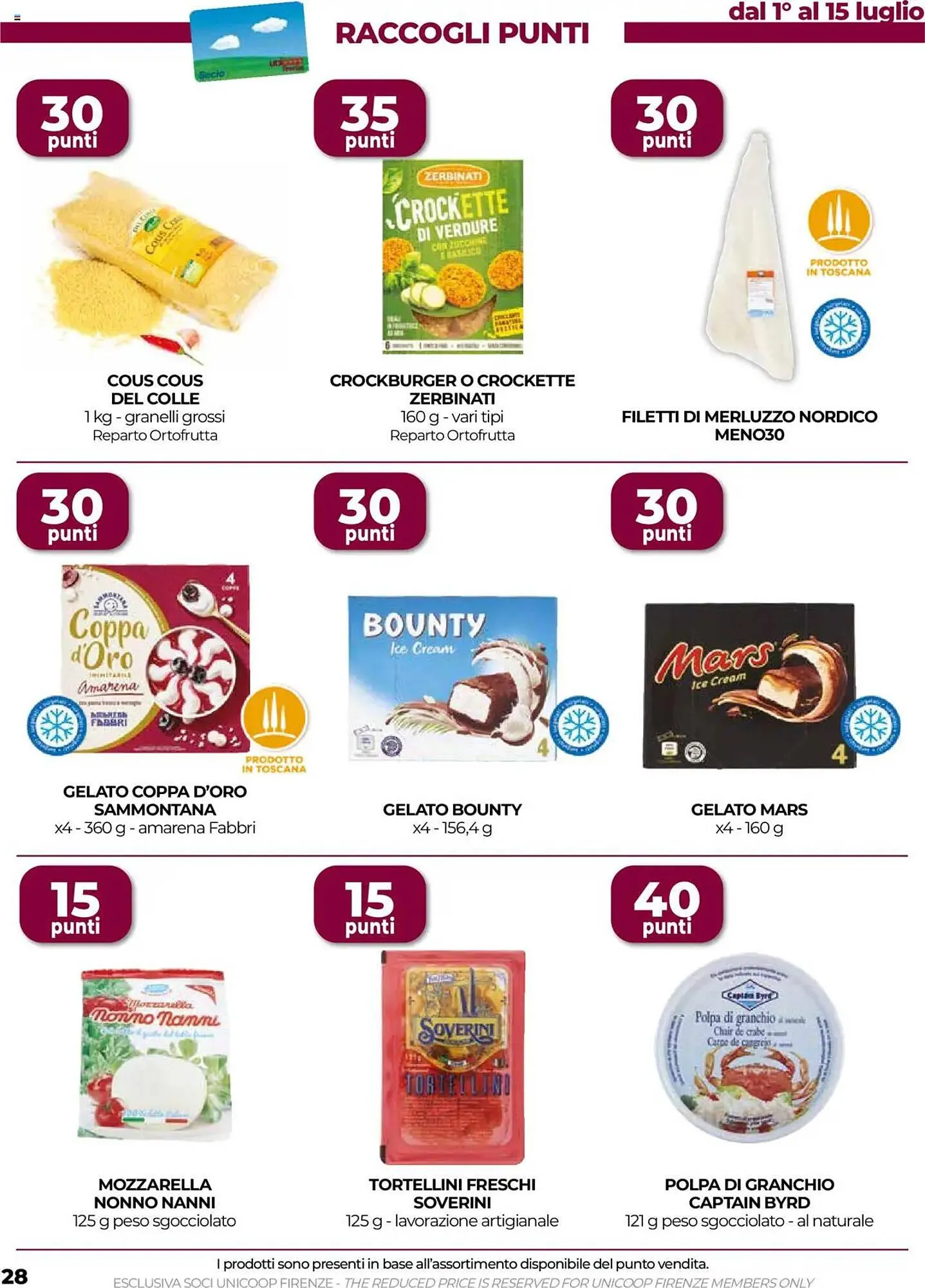 Volantino Unicoop da 3 luglio a 16 luglio di 2025 - Pagina del volantino 28