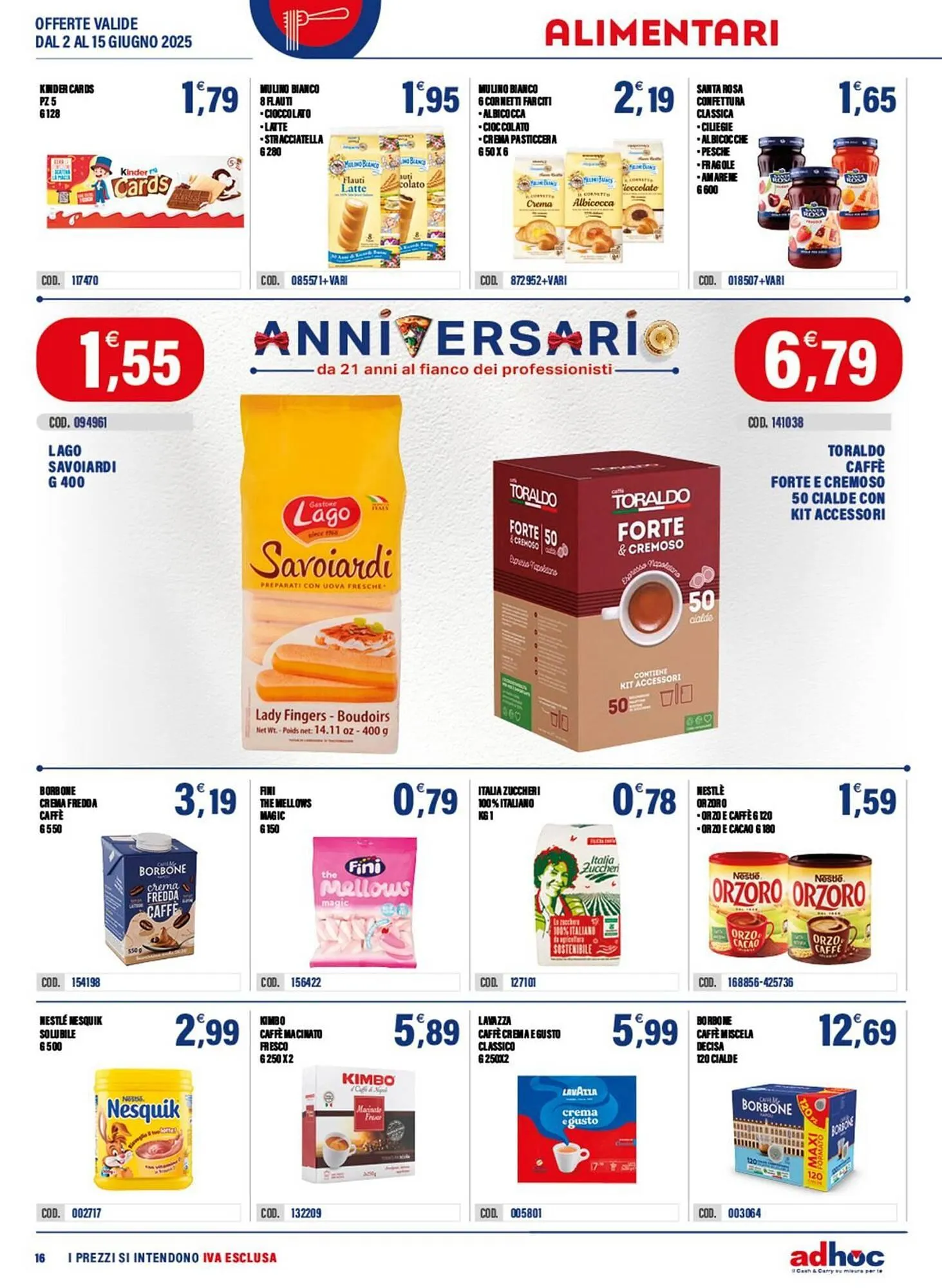 Volantino Adhoc da 2 giugno a 15 giugno di 2025 - Pagina del volantino 16