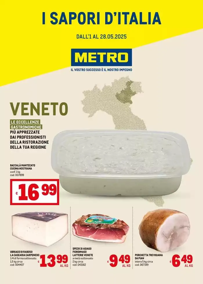 Sapori d'Italia -Veneto da 2 maggio a 28 maggio di 2025 - Pagina del volantino 1