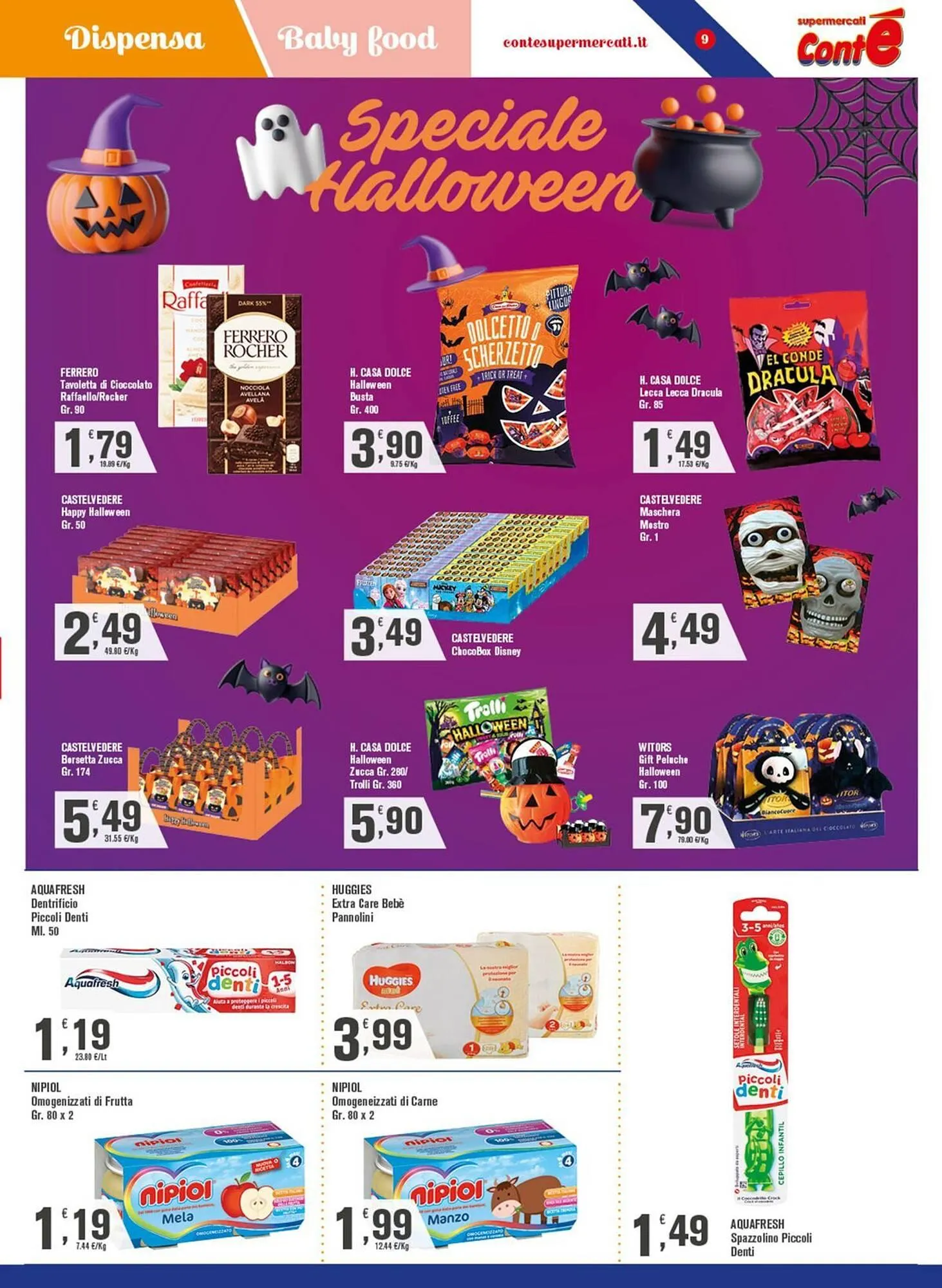 Volantino Conté Supermercati da 23 ottobre a 2 novembre di 2025 - Pagina del volantino 9