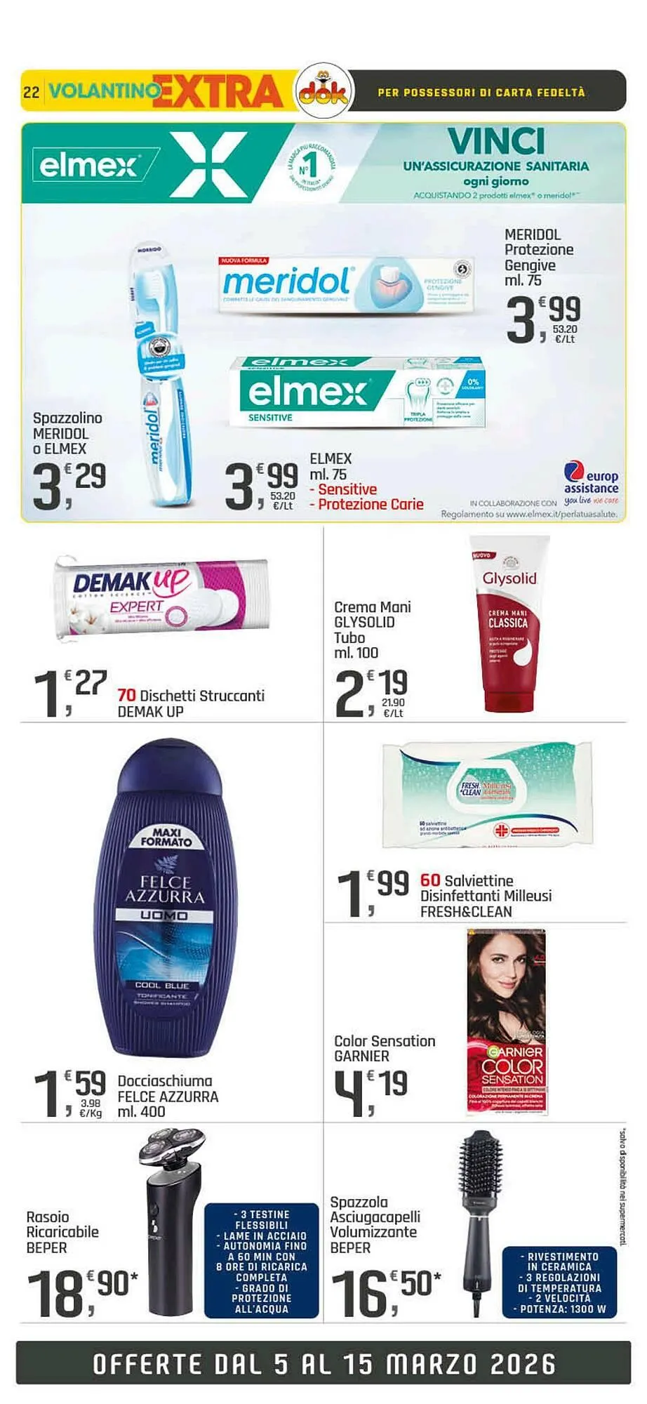 Volantino Supermercati Dok da 5 marzo a 15 marzo di 2026 - Pagina del volantino 22