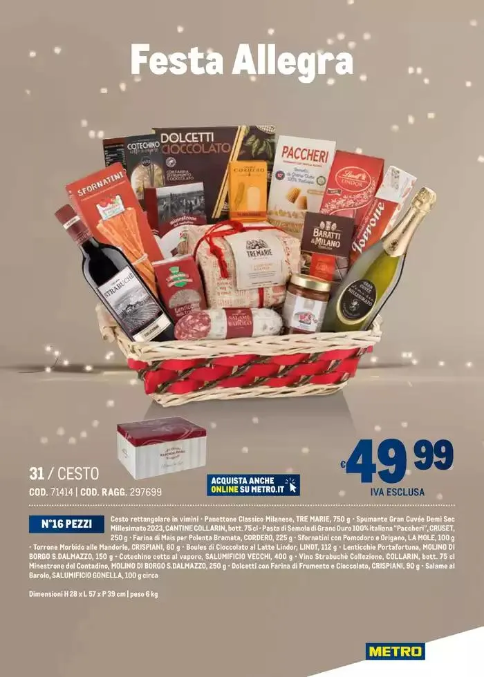 Cesti di Natale Ridotto da 4 novembre a 31 dicembre di 2024 - Pagina del volantino 23