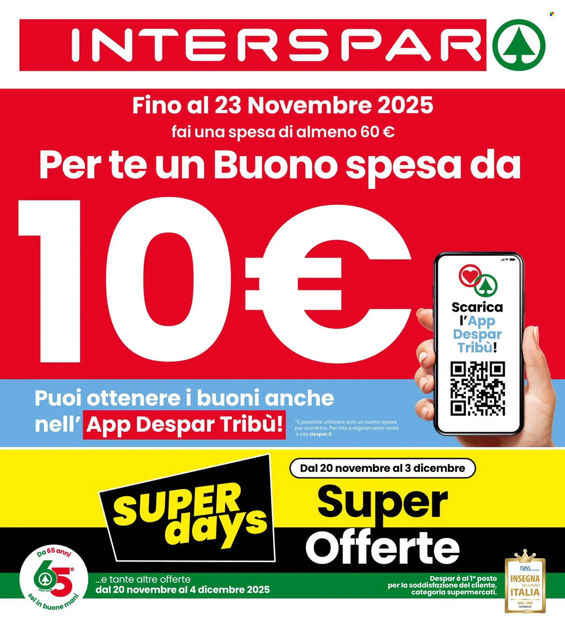 Volantino Interspar da 20 novembre a 4 dicembre di 2025 - Pagina del volantino 1