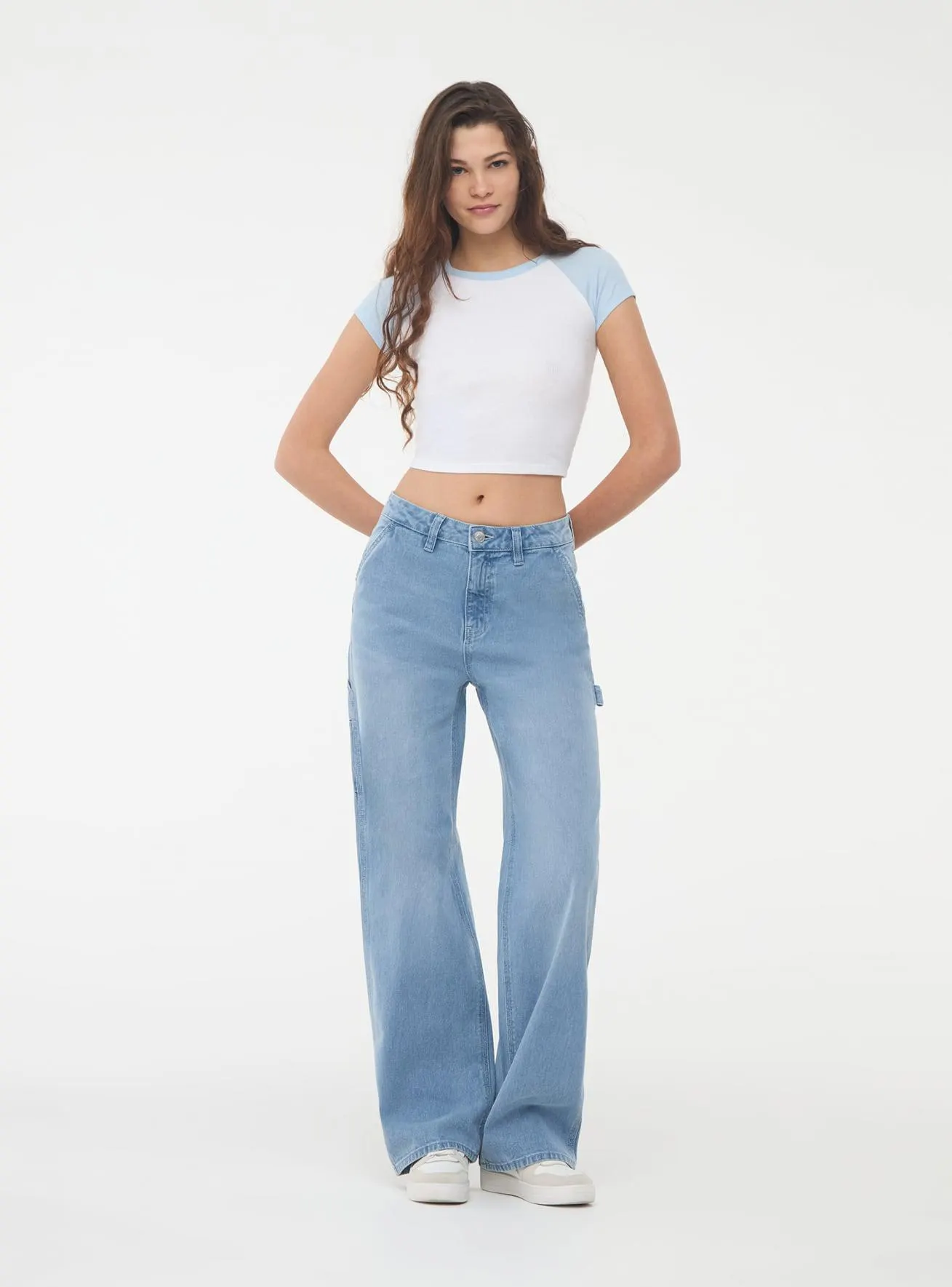 Jeans carpenter Blu denim medio