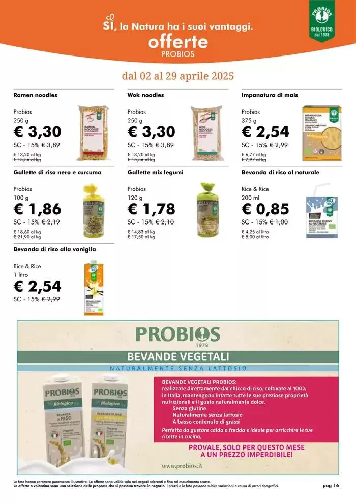 Offerte Aprile 2025 da 1 aprile a 30 aprile di 2025 - Pagina del volantino 16