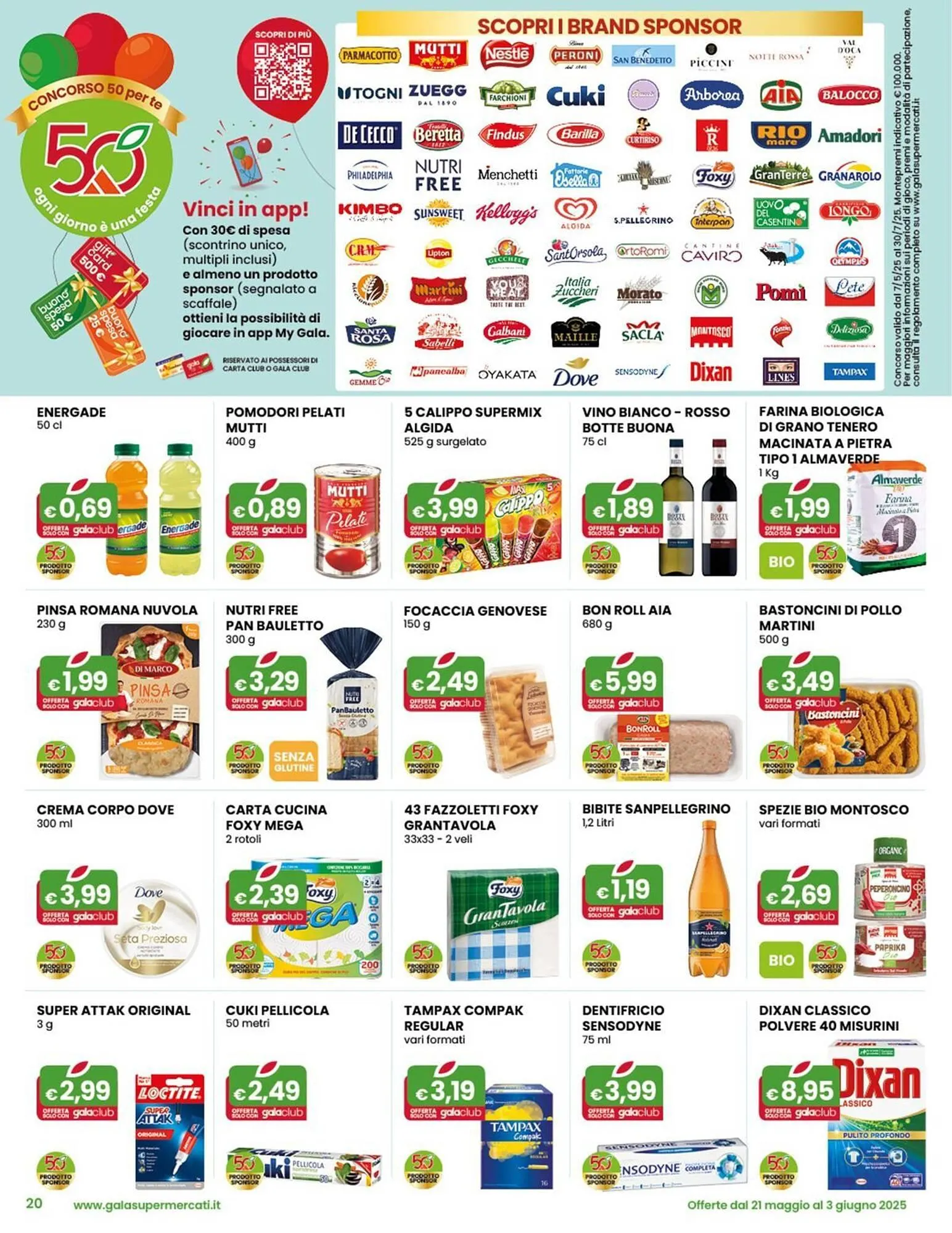 Volantino Gala Supermercati da 21 maggio a 3 giugno di 2025 - Pagina del volantino 20
