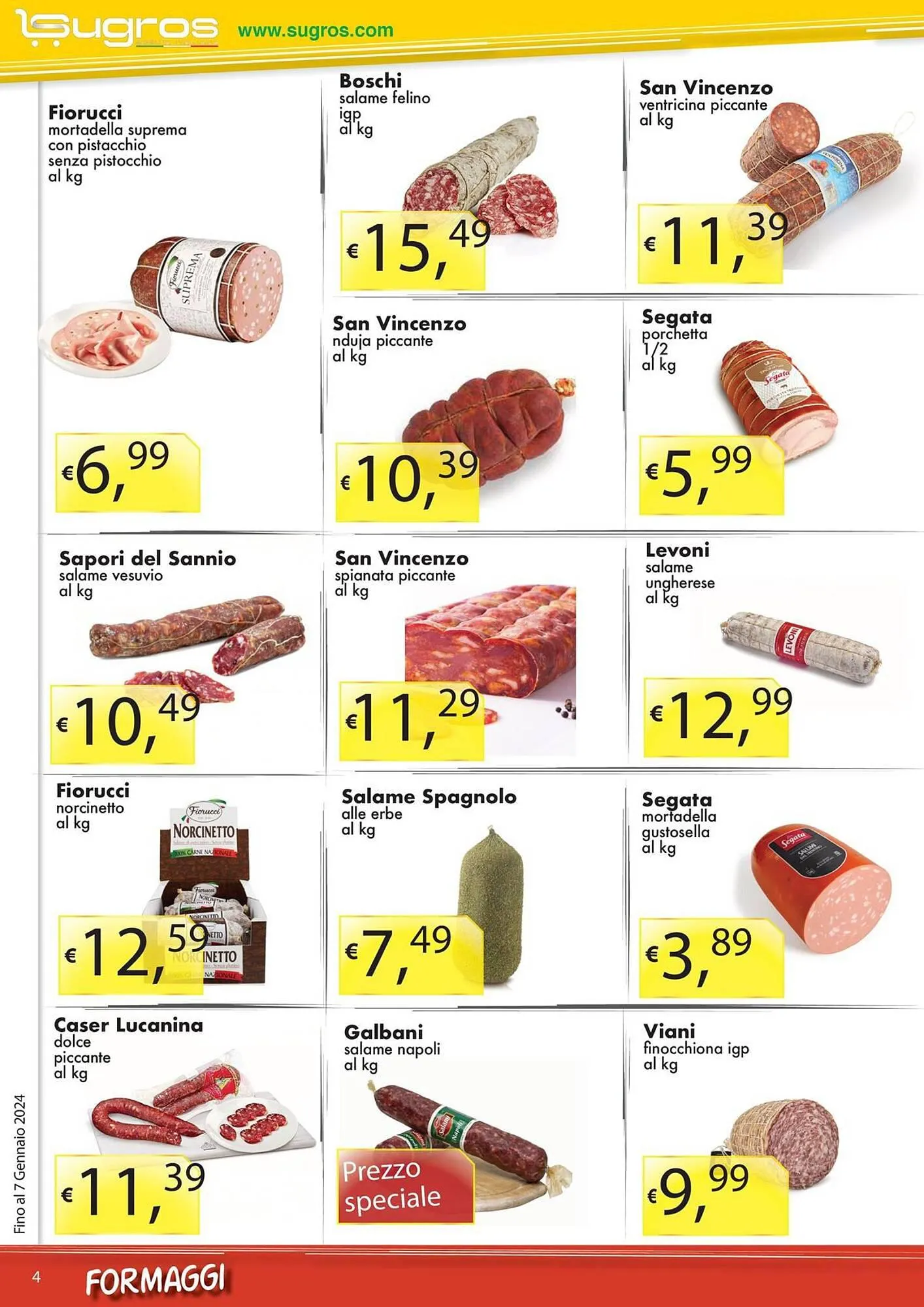 Volantino Sugros da 3 gennaio a 7 gennaio di 2024 - Pagina del volantino 4